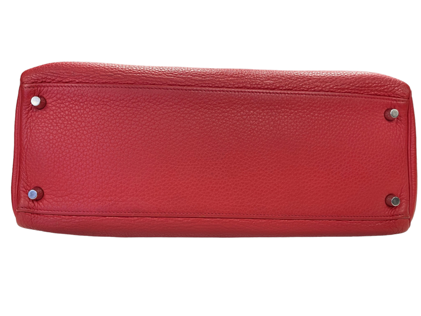 Hermes Clemence Kelly Retourne Size 35 Bougainvillea Top Handle And Strap 4 Hermes Clemence Kelly Retourne Size 35 Bougainvillea Top Handle And Strap - Image 5