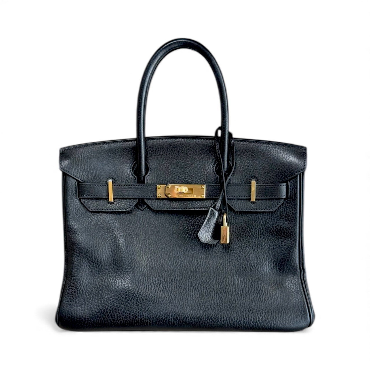 Hermes Black Birkin 30 with Gold Hardware