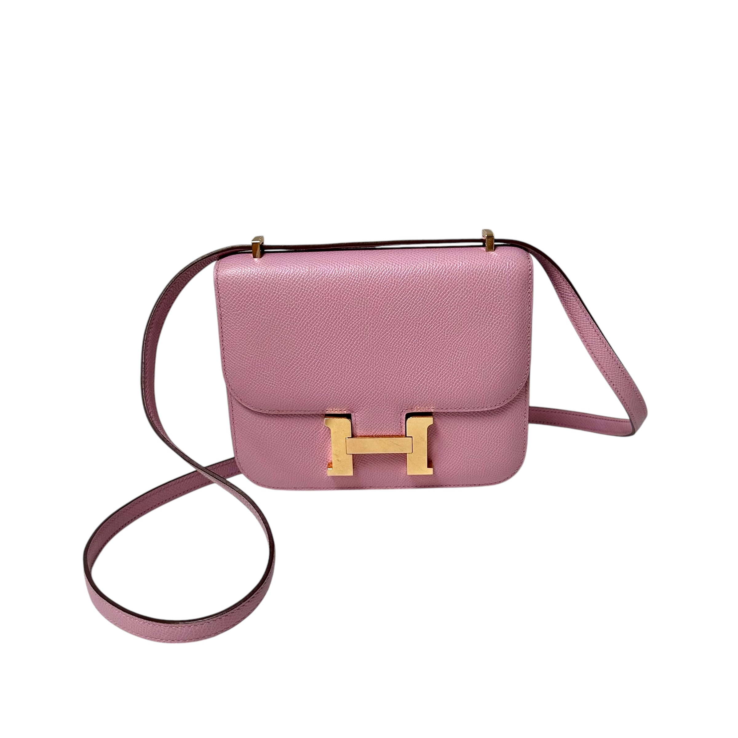 Hermès Constance 18 Mauve Sylvestre Epsom Rose Gold Hardware