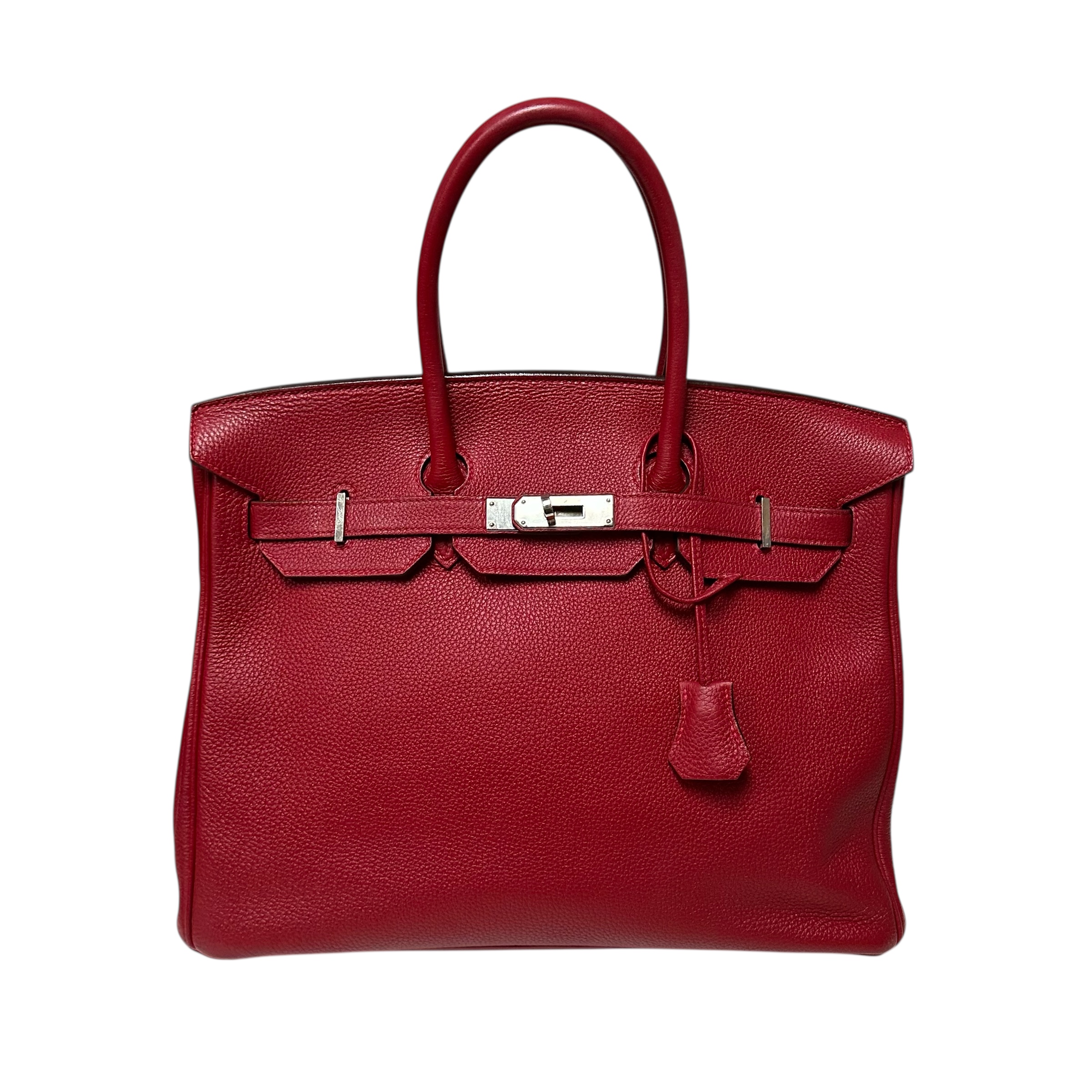 Hermes Red Birkin 35 PHW (2017)