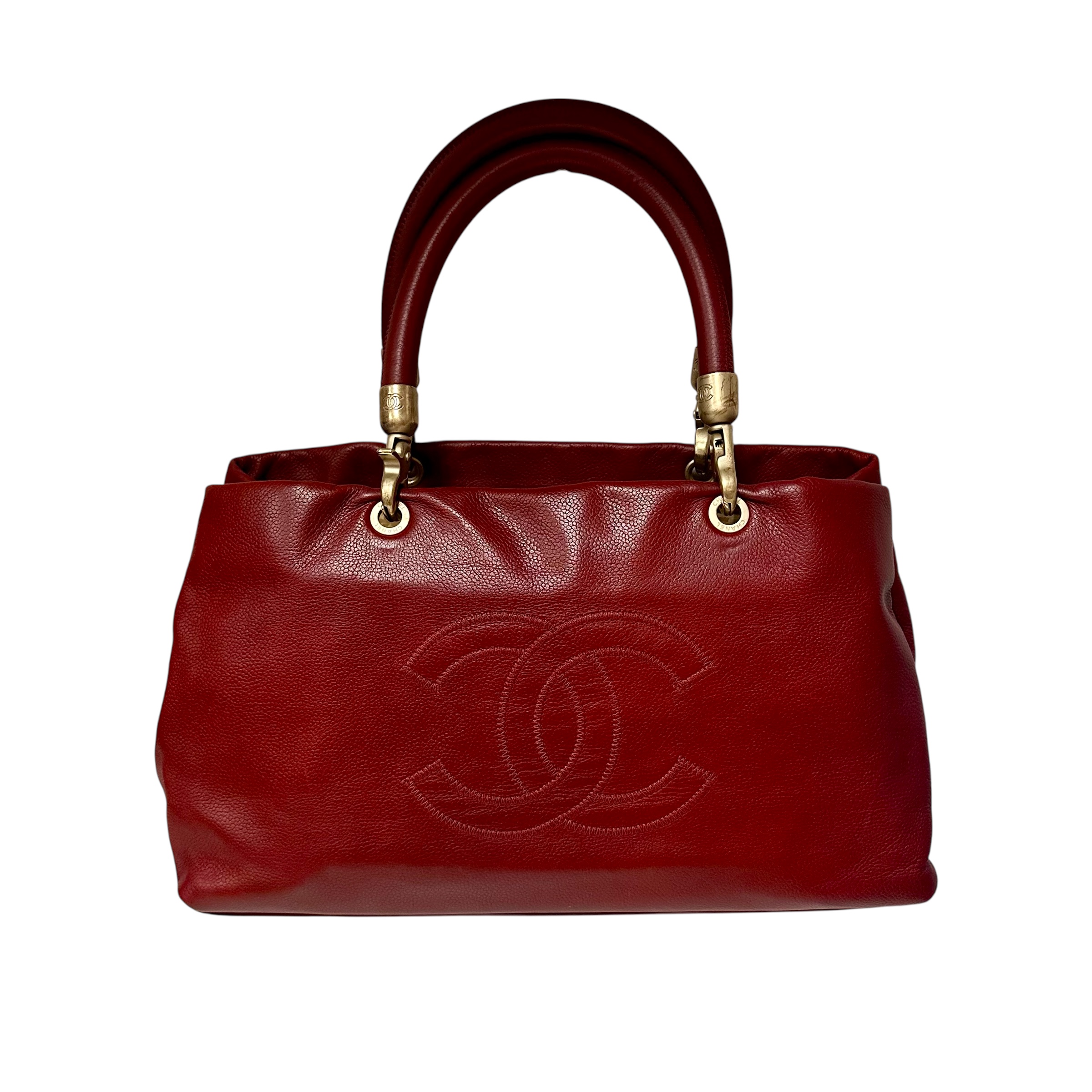 Chanel Burgundy Timeless Top Handle
