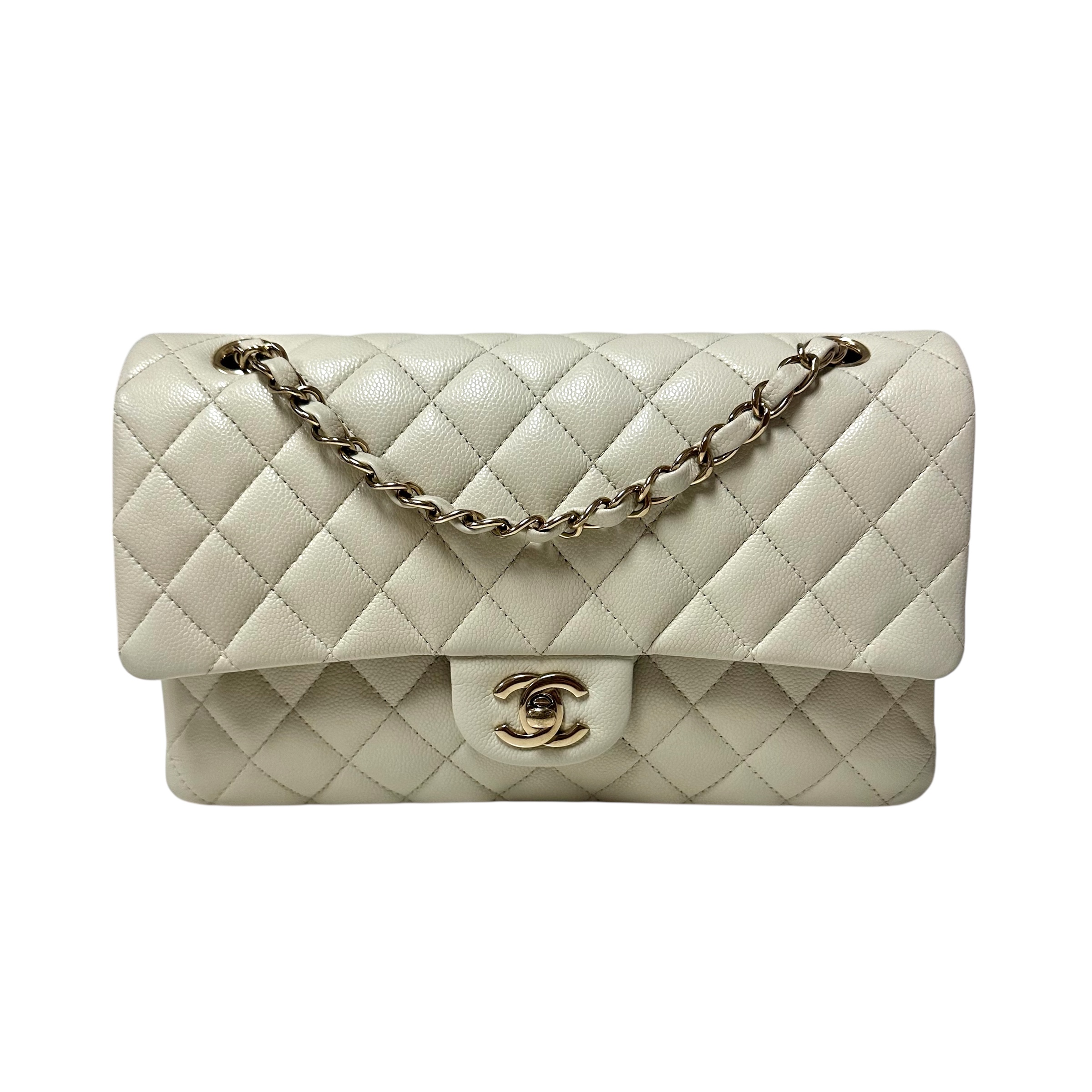 Chanel Medium Grey Double Flap