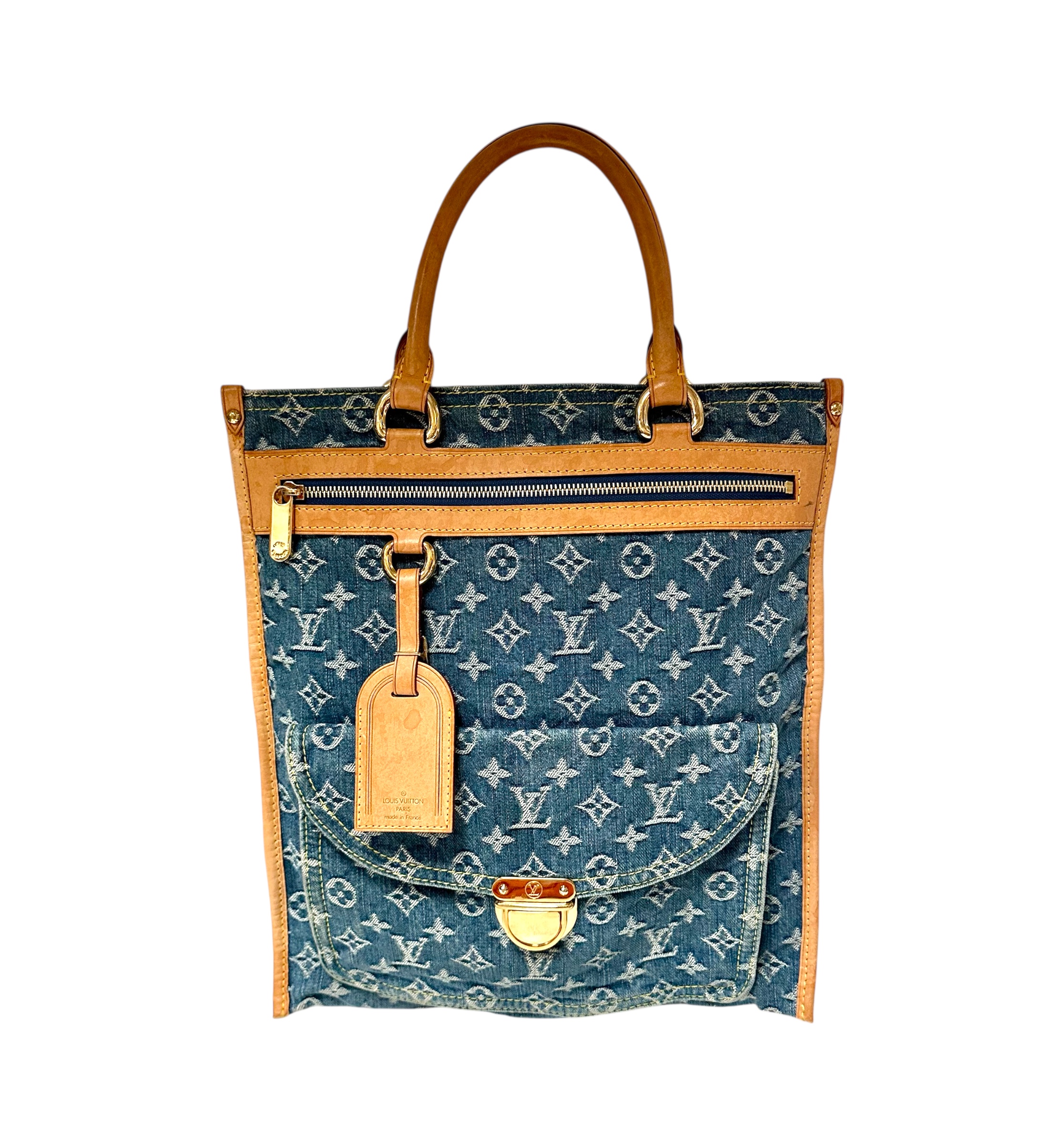 Louis Vuitton Monogram Denim Sac Plat