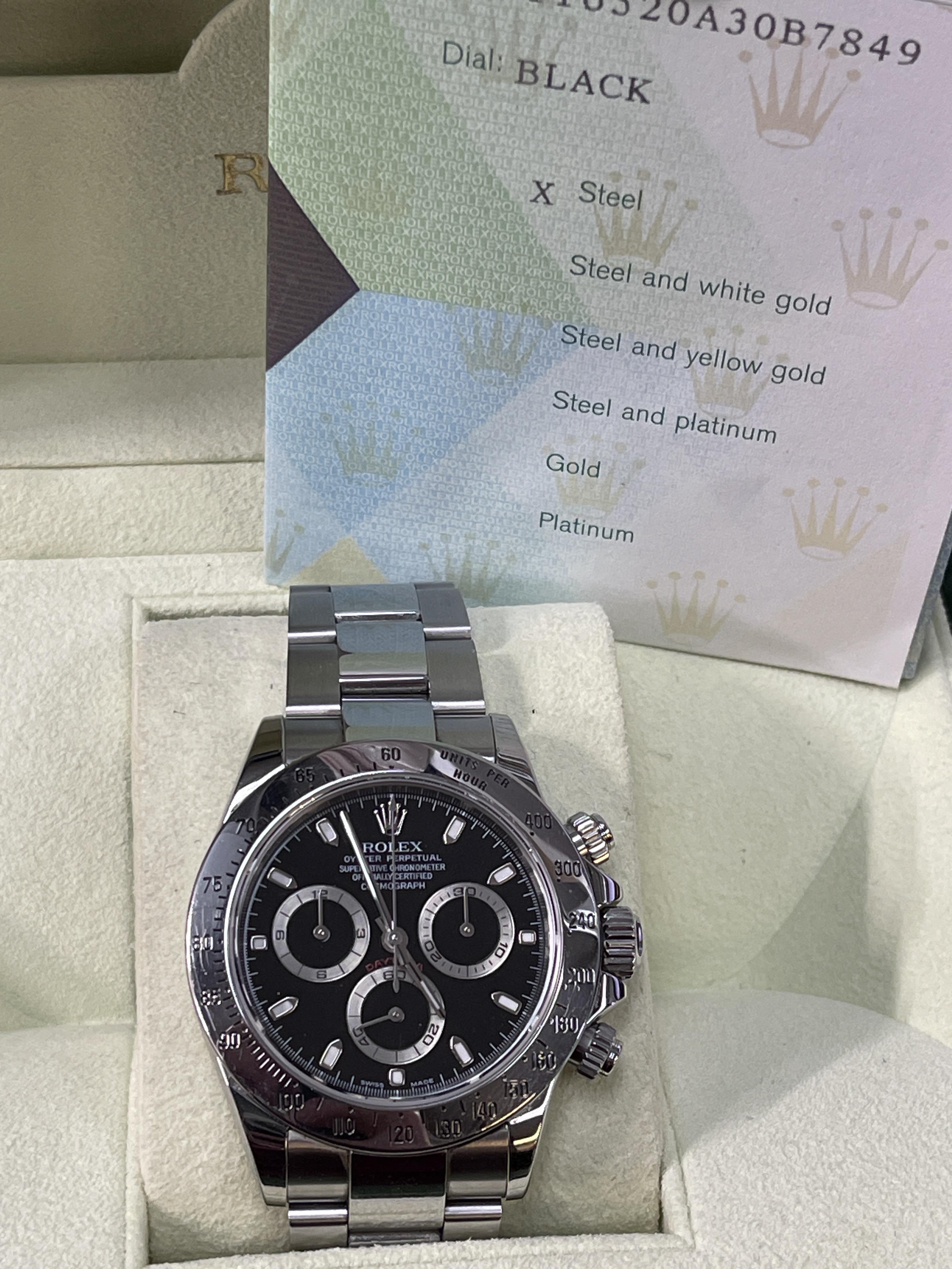 Rolex Daytona 40mm Stainless Steel