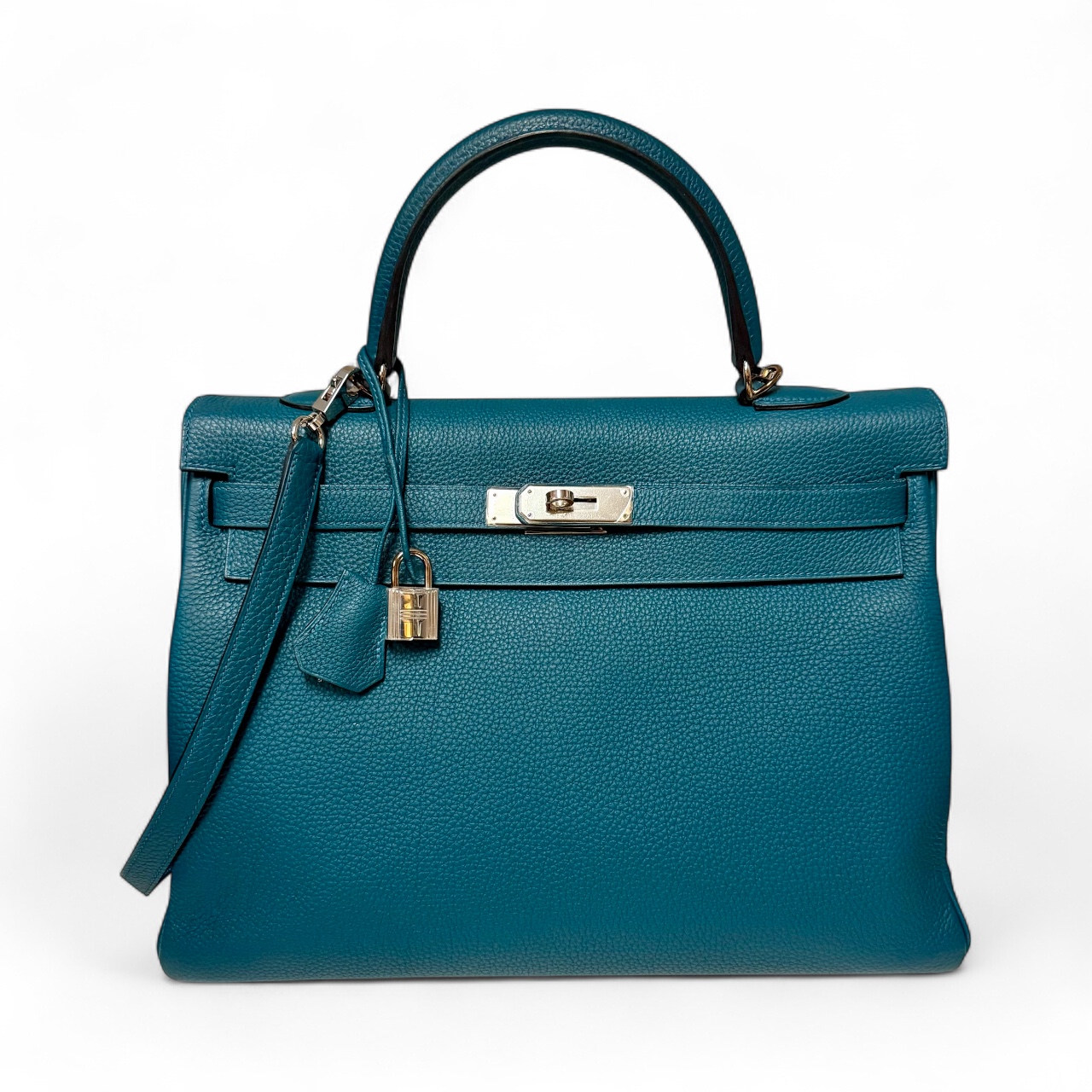 Hermes Kelly 35 Bleu Cobalt with Palladium Hardware (2015)