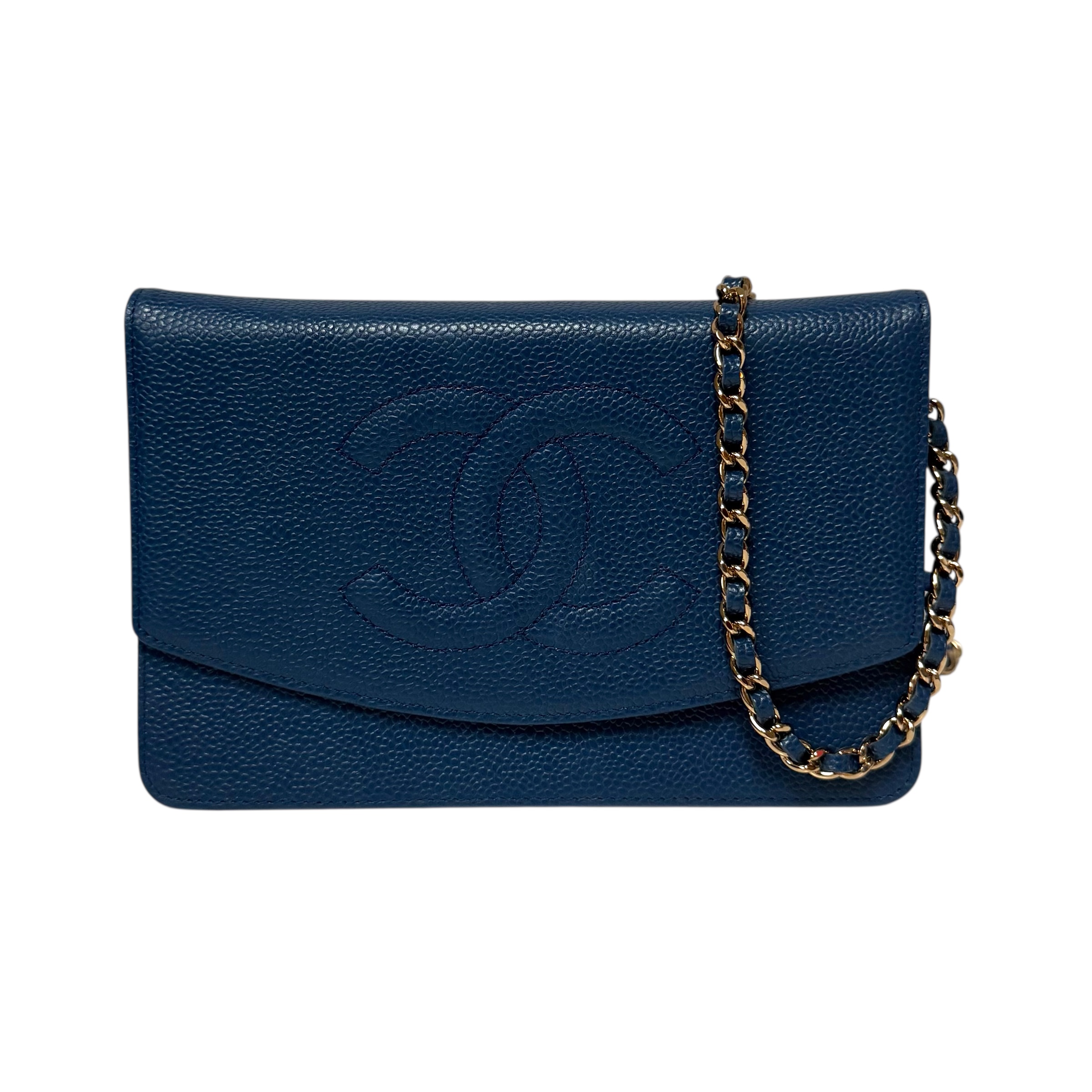 Chanel Blue Timeless Wallet on Chain