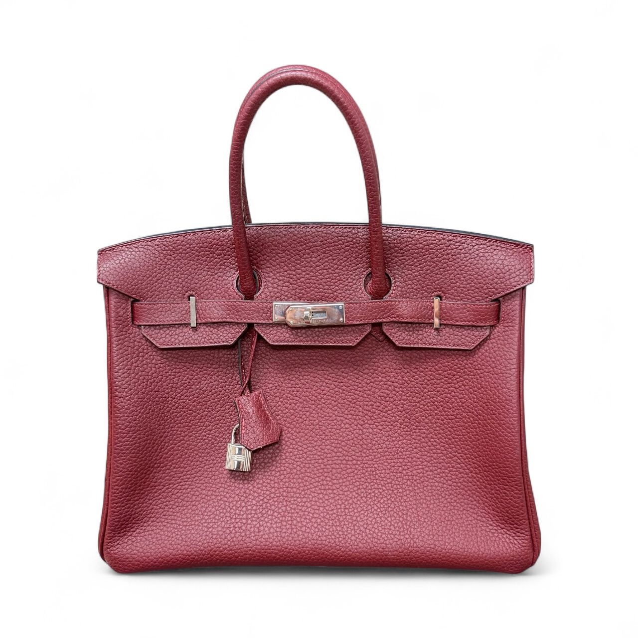 Hermes Burgundy Birkin 35 PHW (2014)