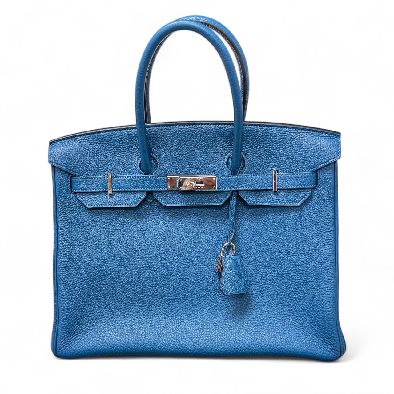 Hermes Blue Birkin 35 PHW (2013)
