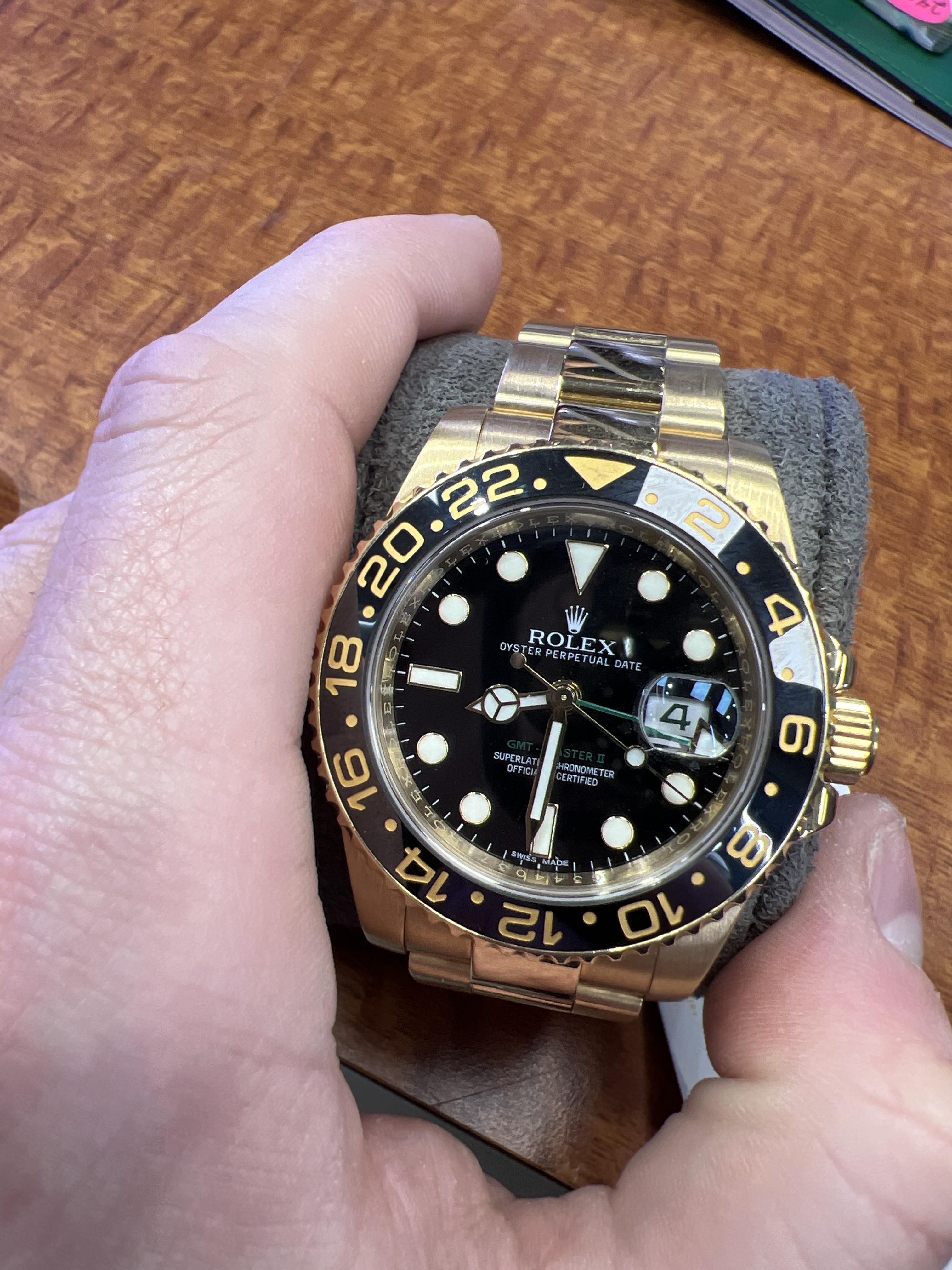 Rolex GMT Master II 40mm Yellow Gold 2009