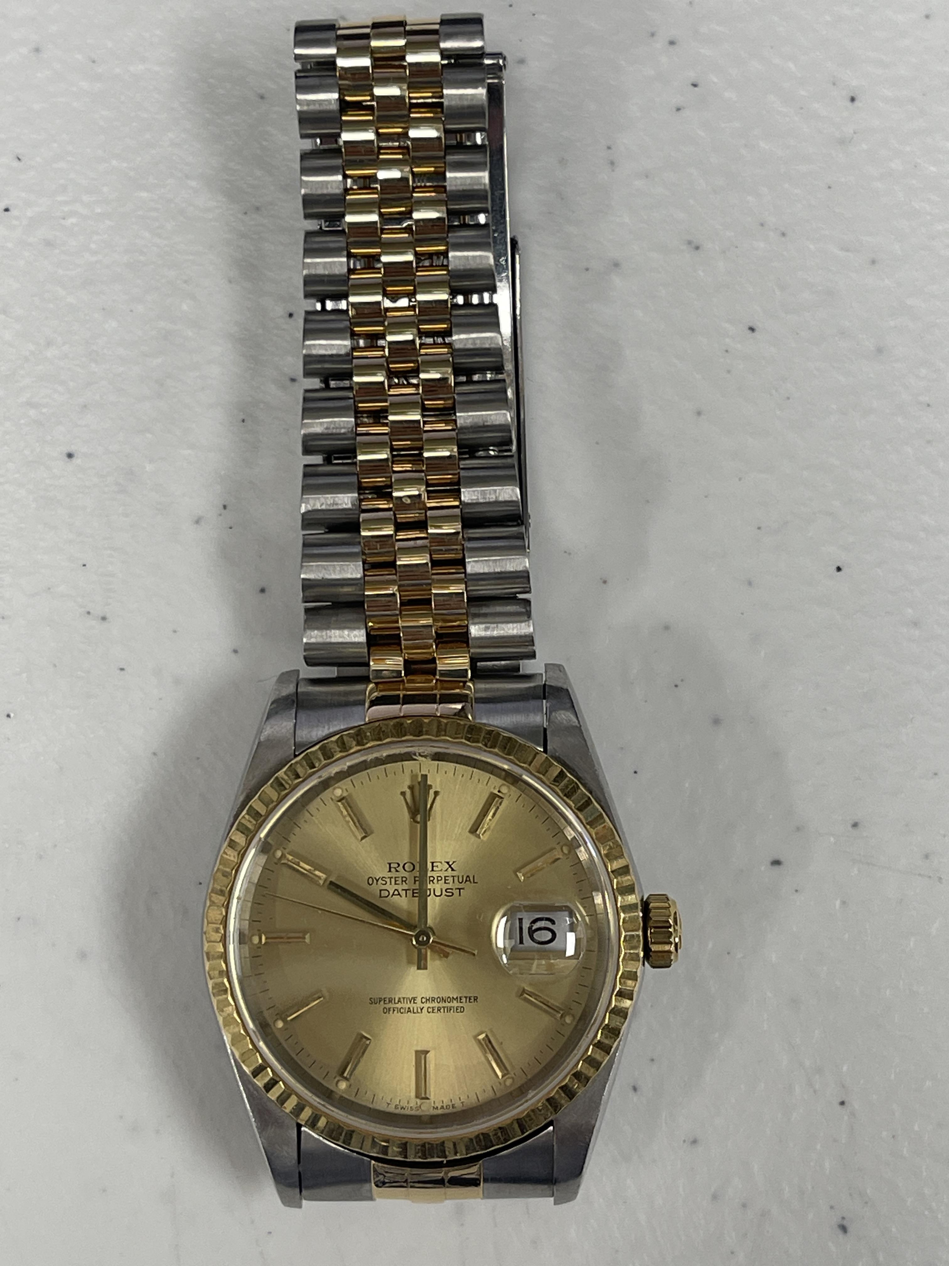 Rolex Datejust 36mm SS/Yellow Gold
