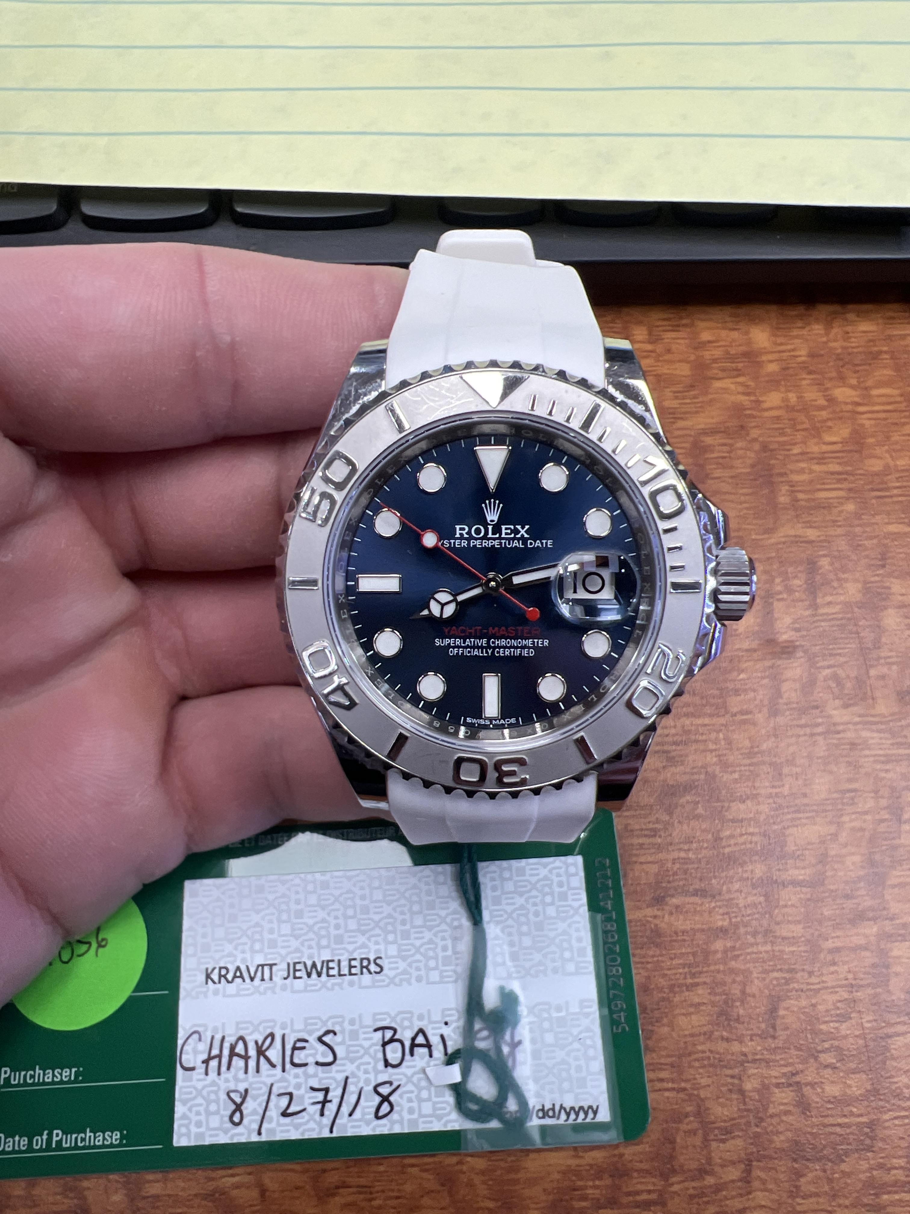 Rolex Yachtmaster 40mm Stainless Steel 2018