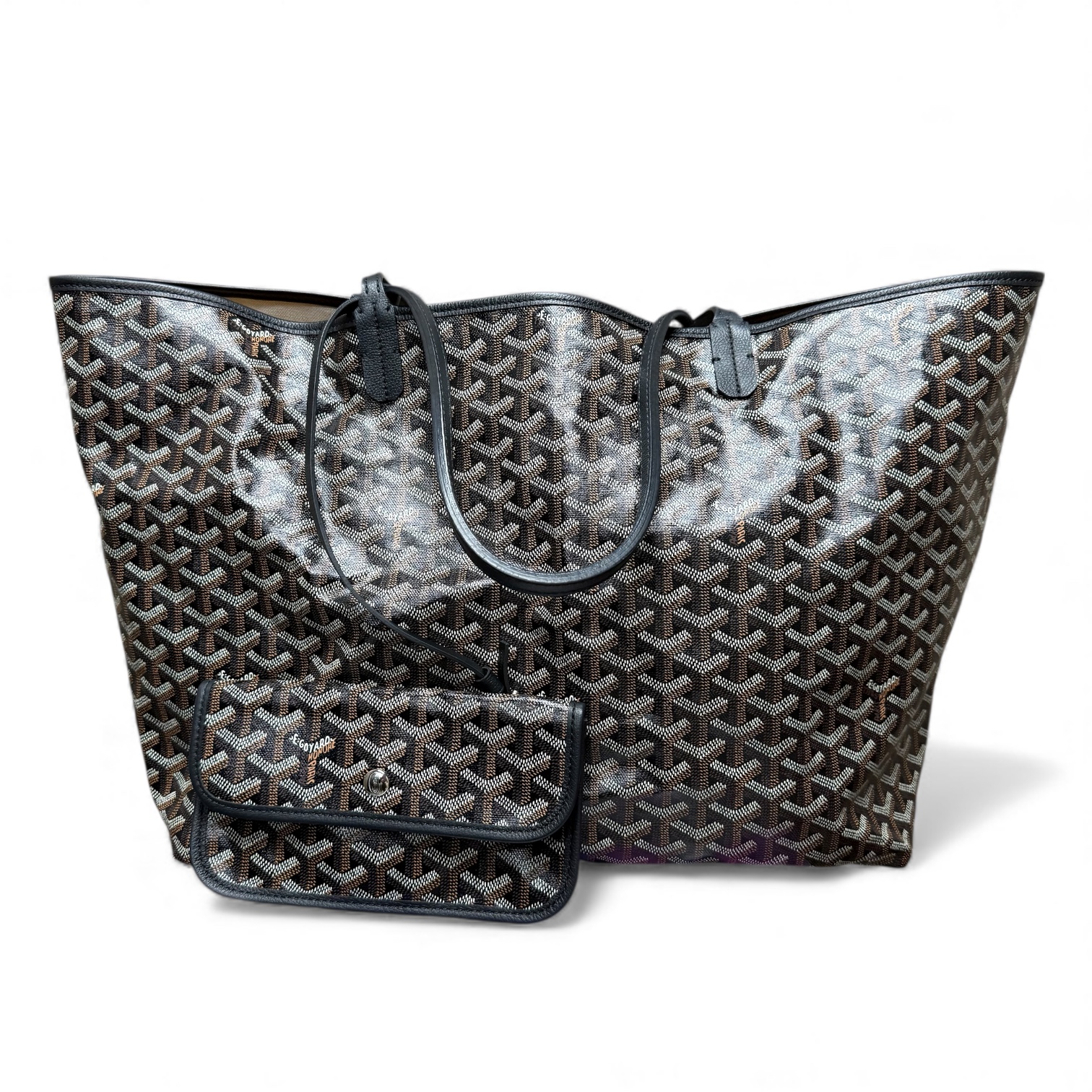 Goyard Black Goyardine St.Louis GM