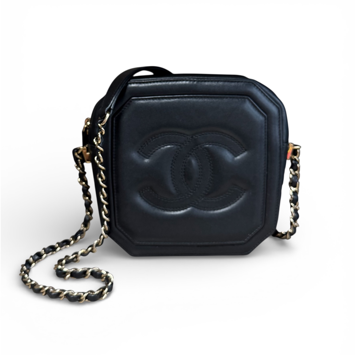 Chanel Black Octagon Camera Bag