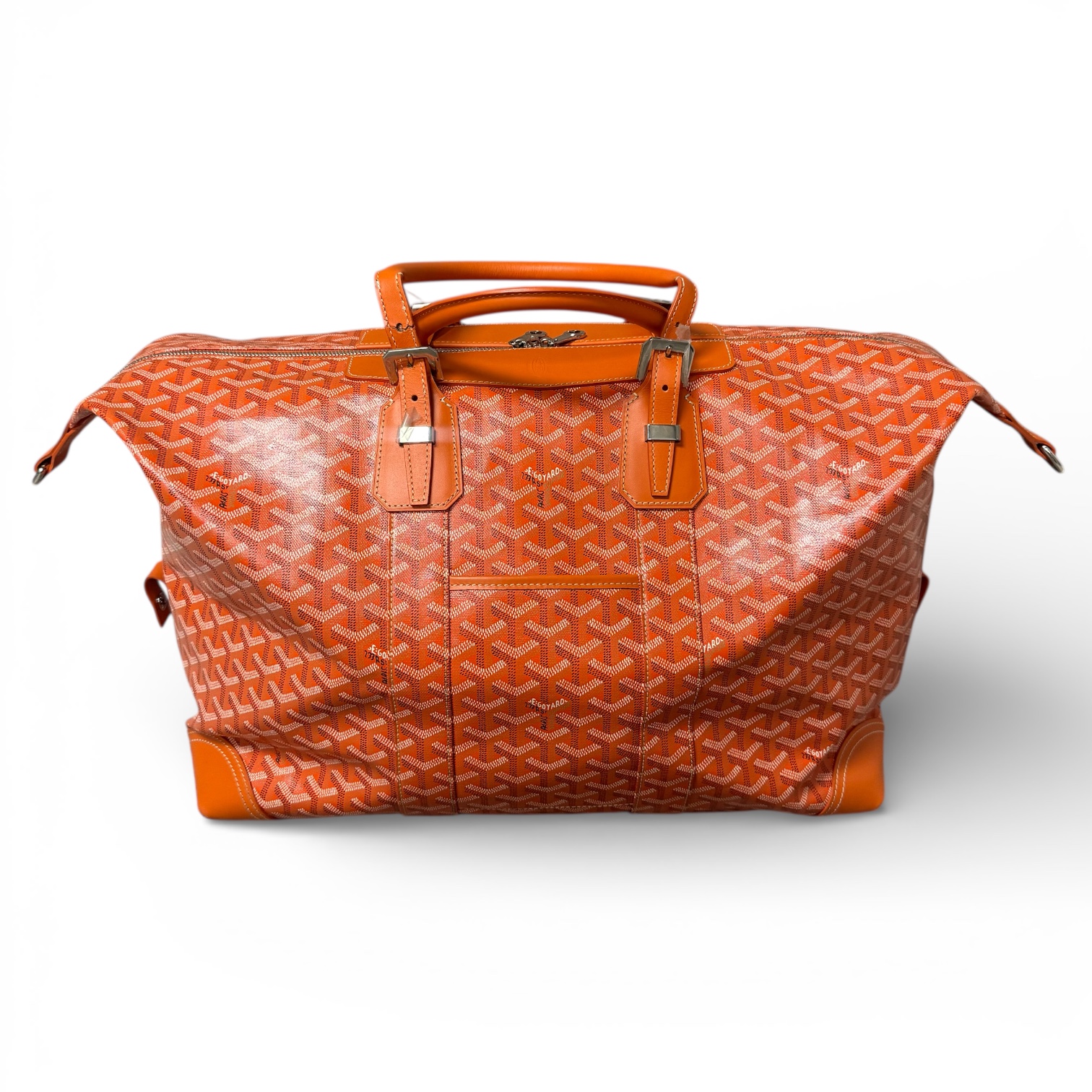 Goyard Orange Goyardine Boeing 45 Duffle - No Strap