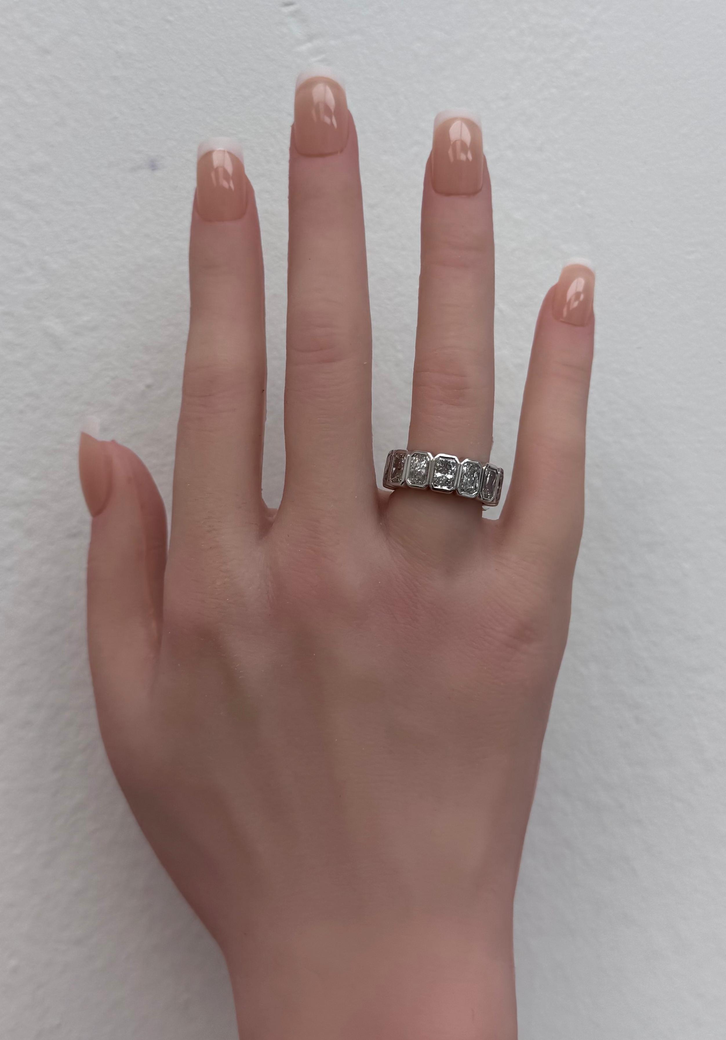Eternity Band, 14K White Gold, stock 301539