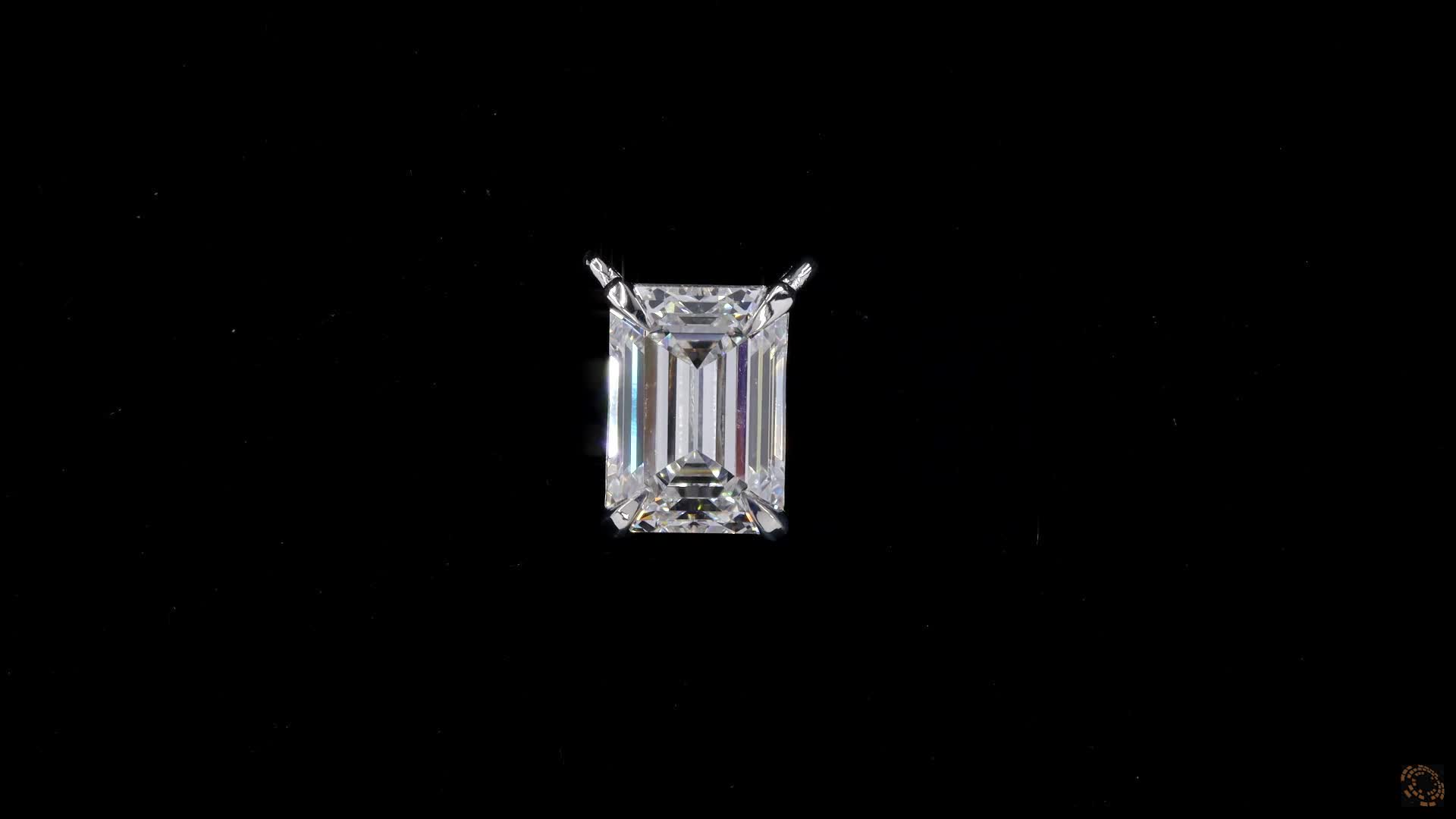 Solitaire Pendant, 14K White Gold, stock 495230