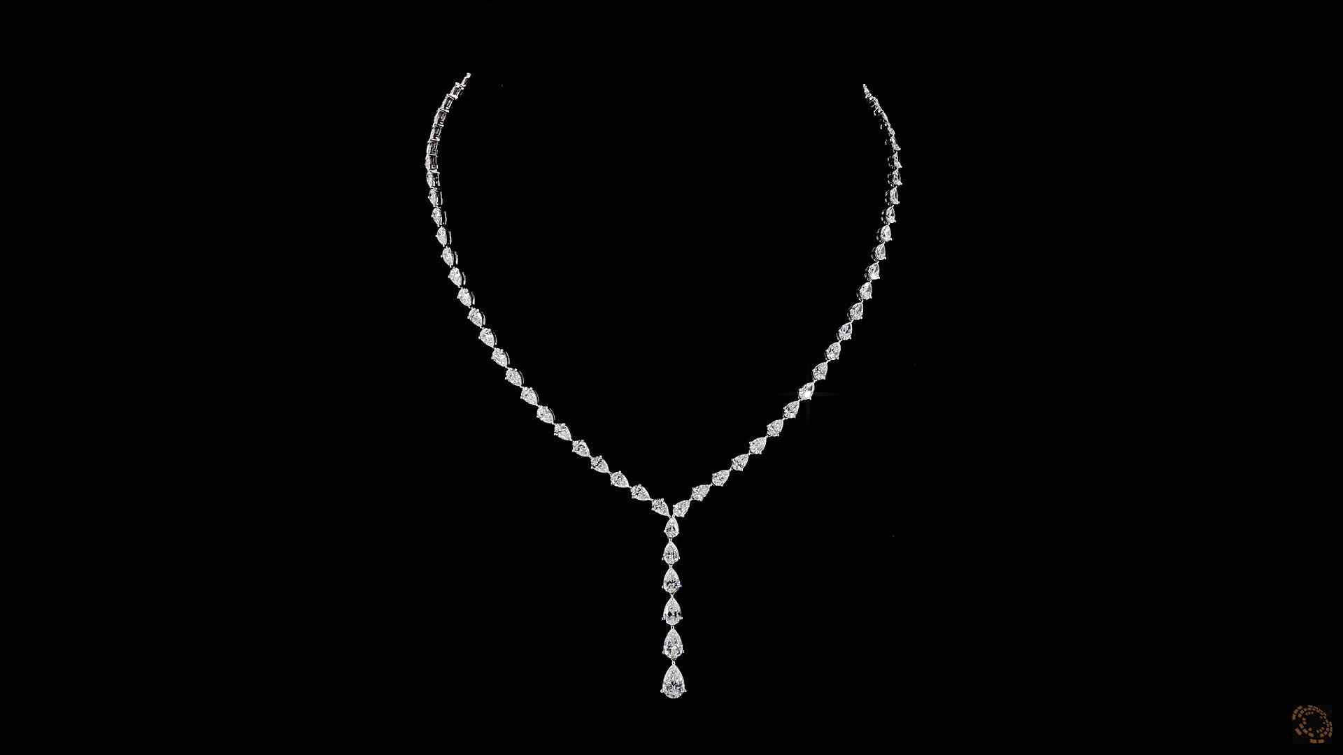 Necklace, 14K White Gold, stock 535315