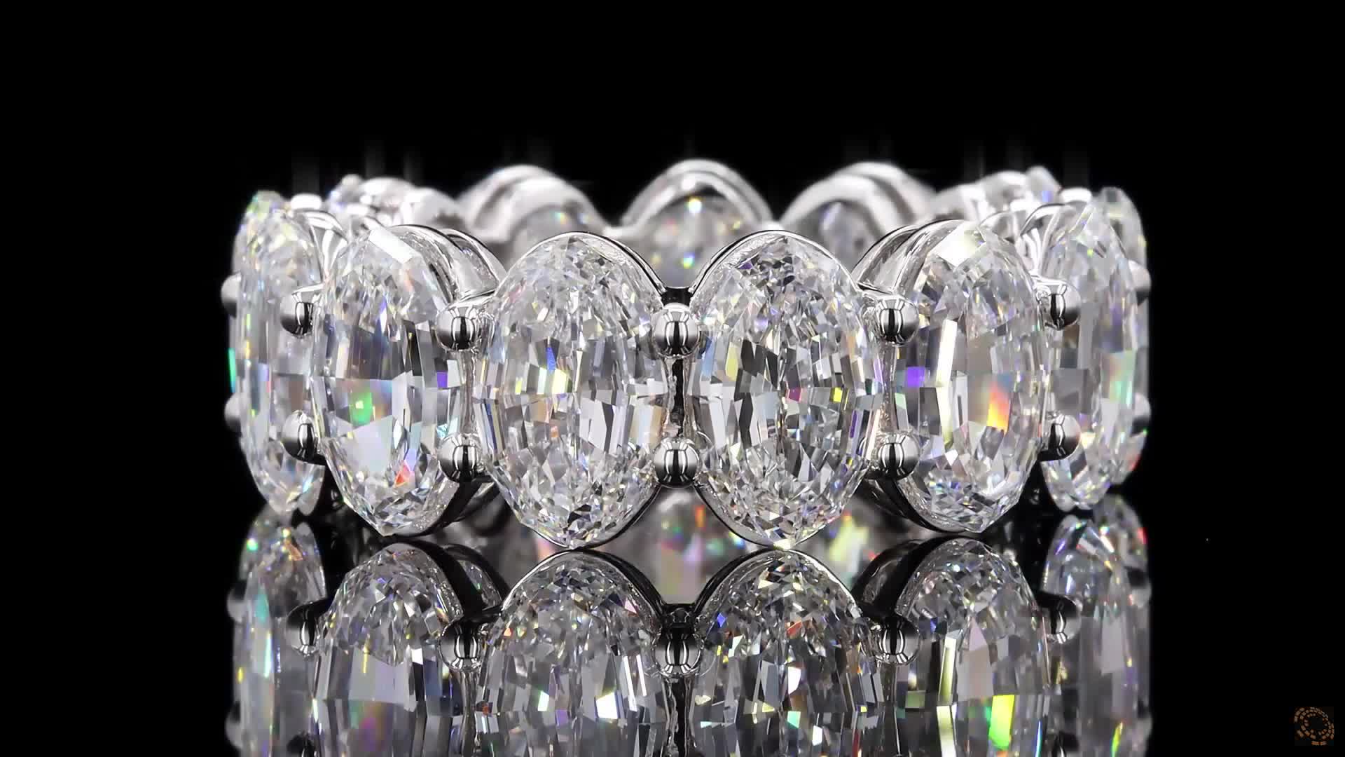 Eternity Band, 14K White Gold, stock 536003
