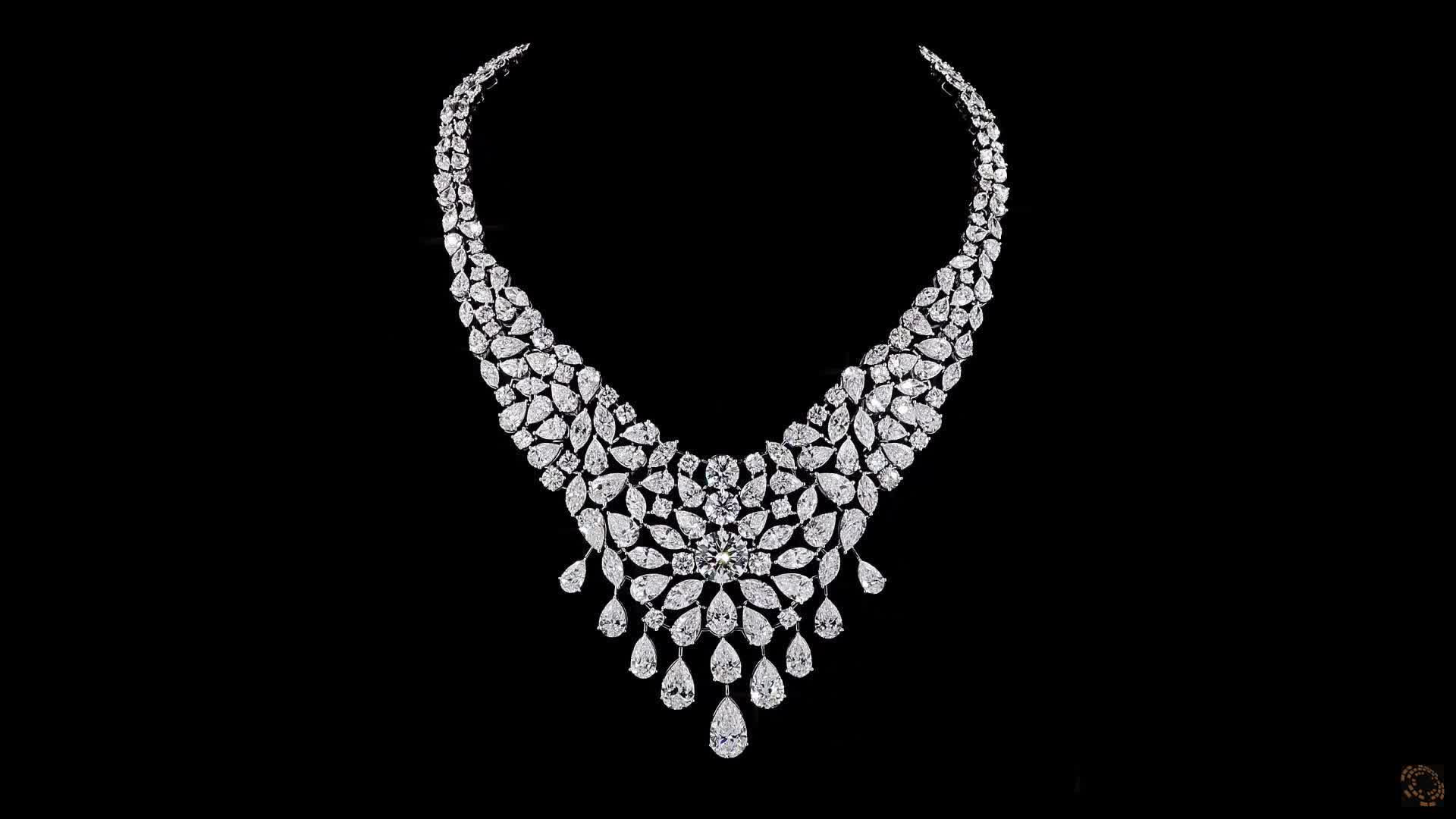 Fashion Necklace, 14K White Gold, stock 551128