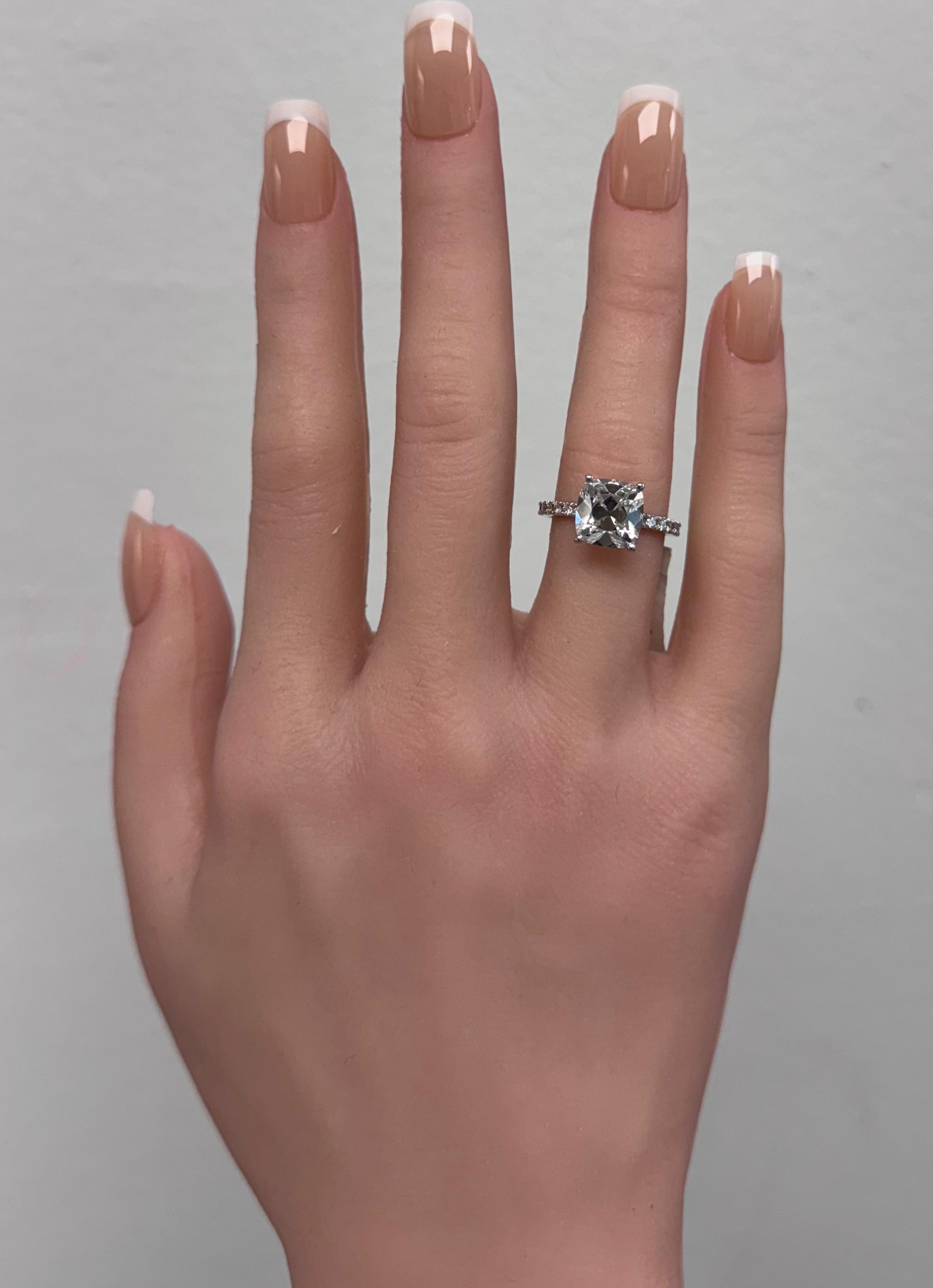 Solitaire Engagement Ring, 14K White Gold, stock 175341