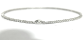 14KW NATURAL DIAMONDS TENNIS BRACELET G-H SI 109RD-0.97CTW  14KW-3.26GR