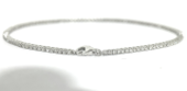 14KW NATURAL DIAMONDS TENNIS BRACELET G-H SI 109RD-0.97CTW  14KW-3.26GR