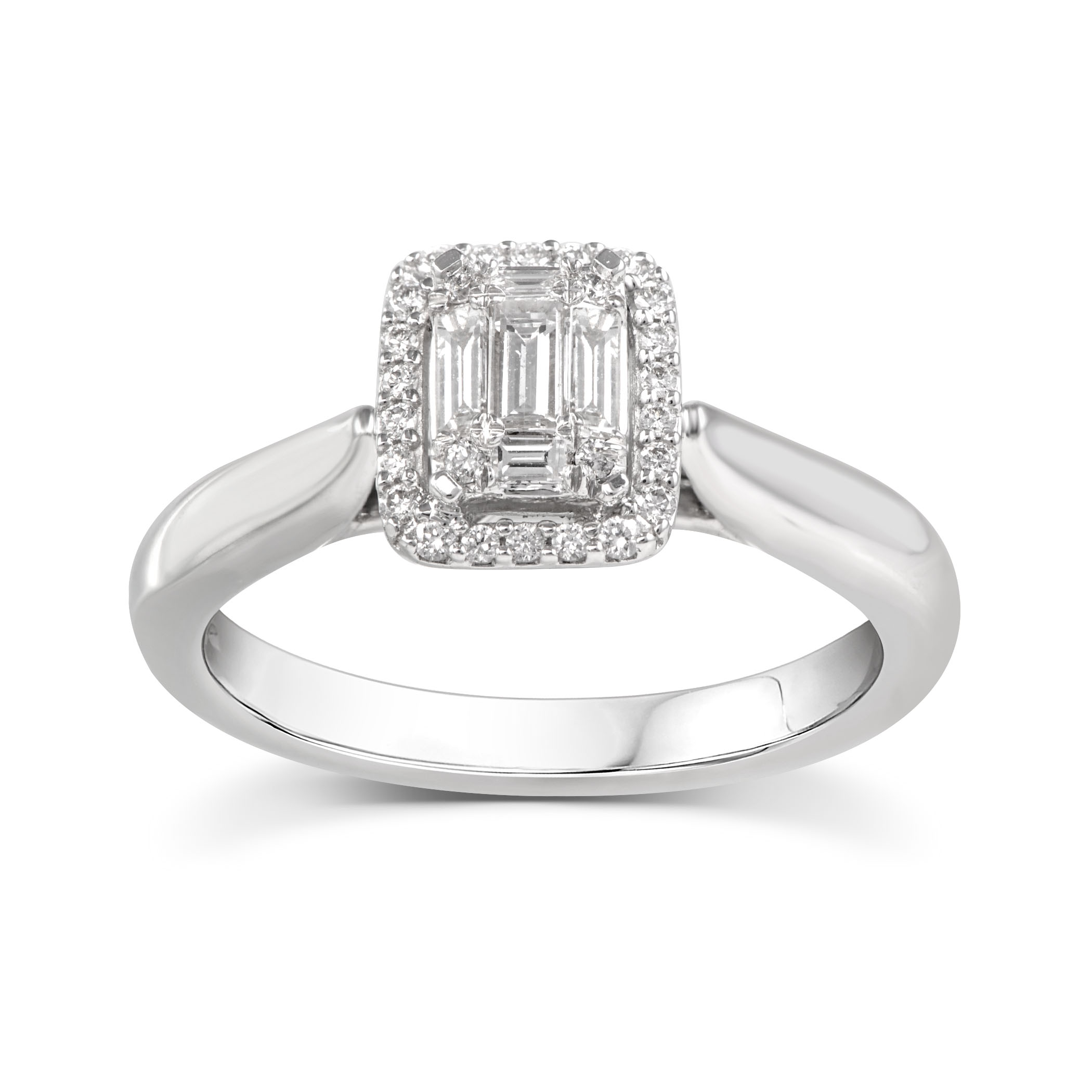 14KW 1/3 CTW  ENGAGEMENT RING 31 DIA 0.28 CTW ON 3.60 GR 14KWG