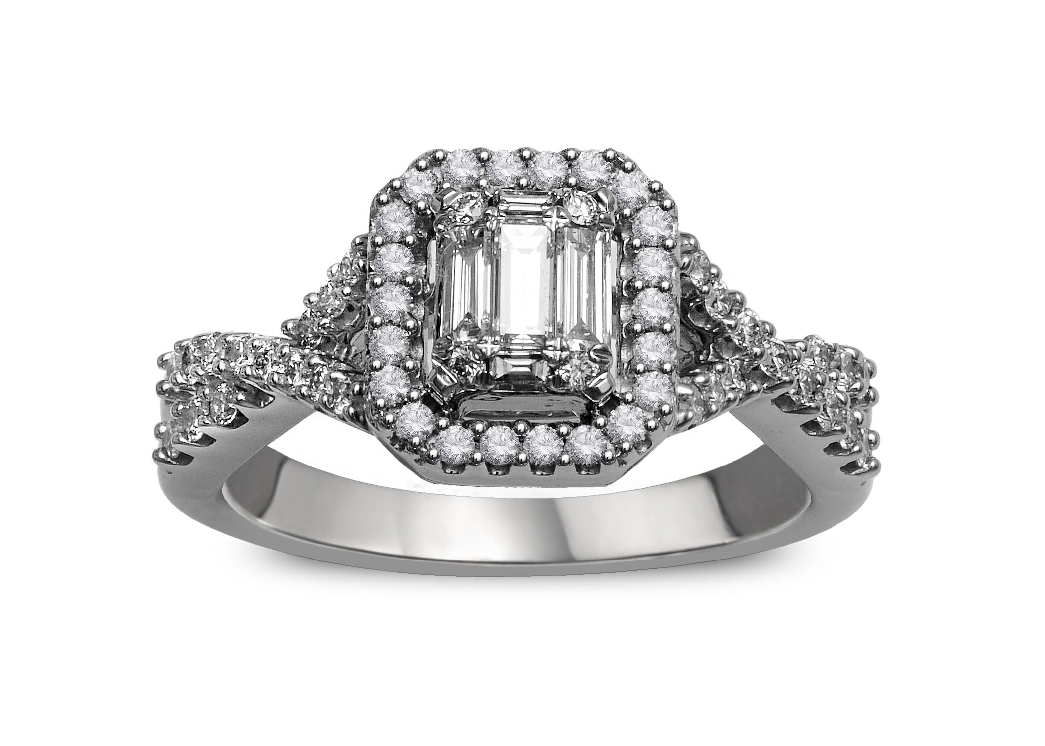 14KW 5/8 CTW  ENGAGEMENT RING 59 DIA 0.64 CTW ON 5.25 GR 14KWG