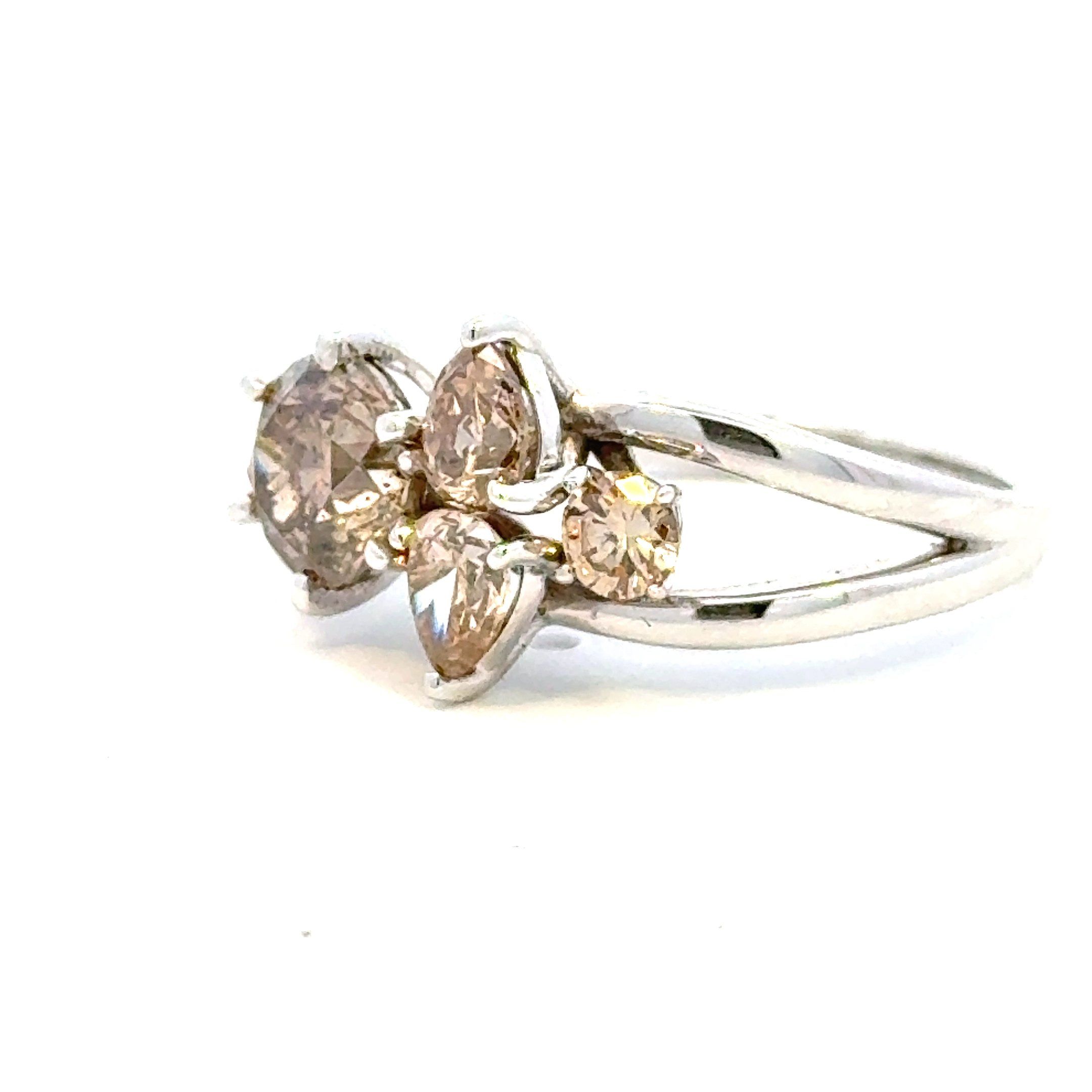 4 STONE FASHION RING - 2RD/2PE