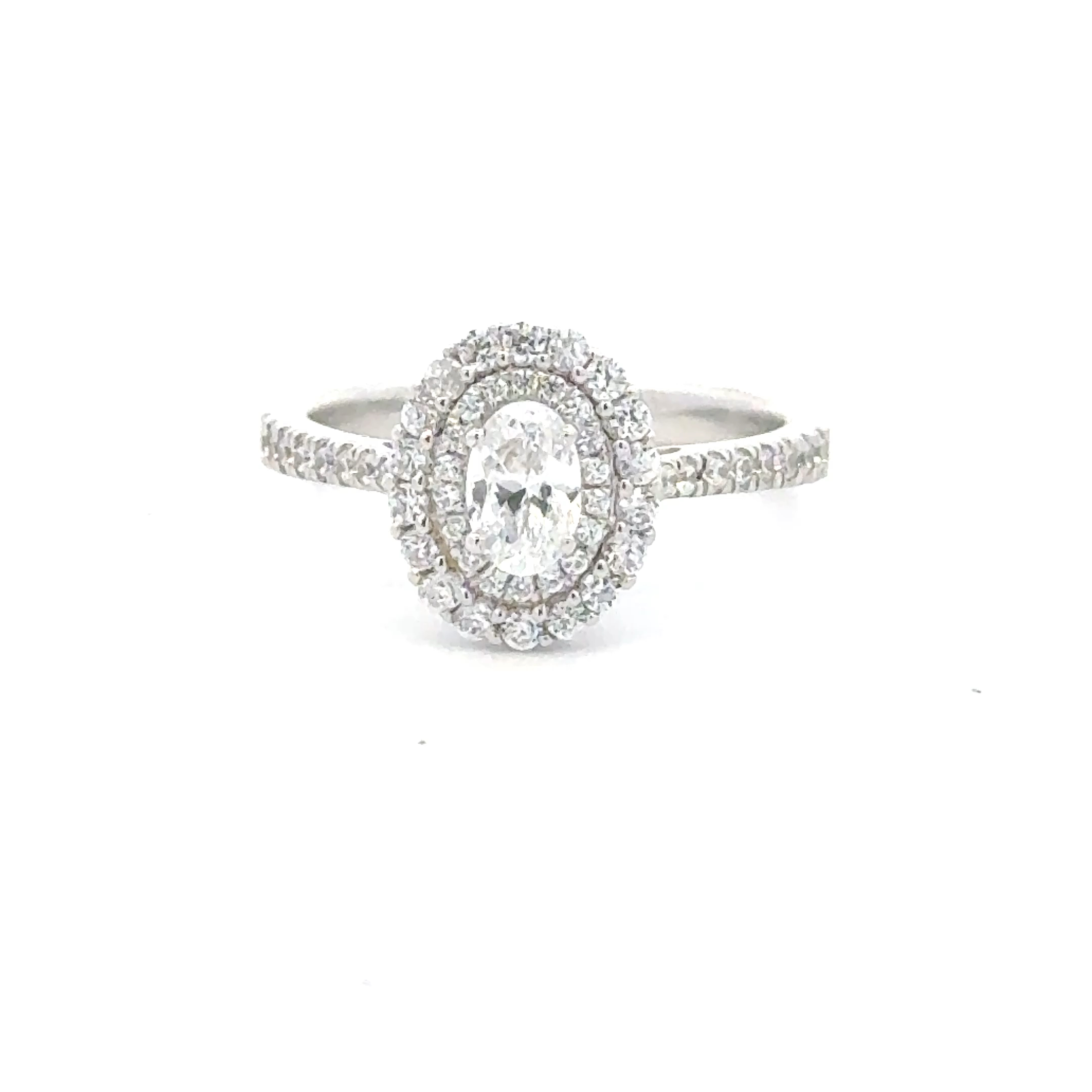 Varsha Bridal Program Rings Semi Mount with 53 Pcs 0.4cts  on 3.51gr 14K