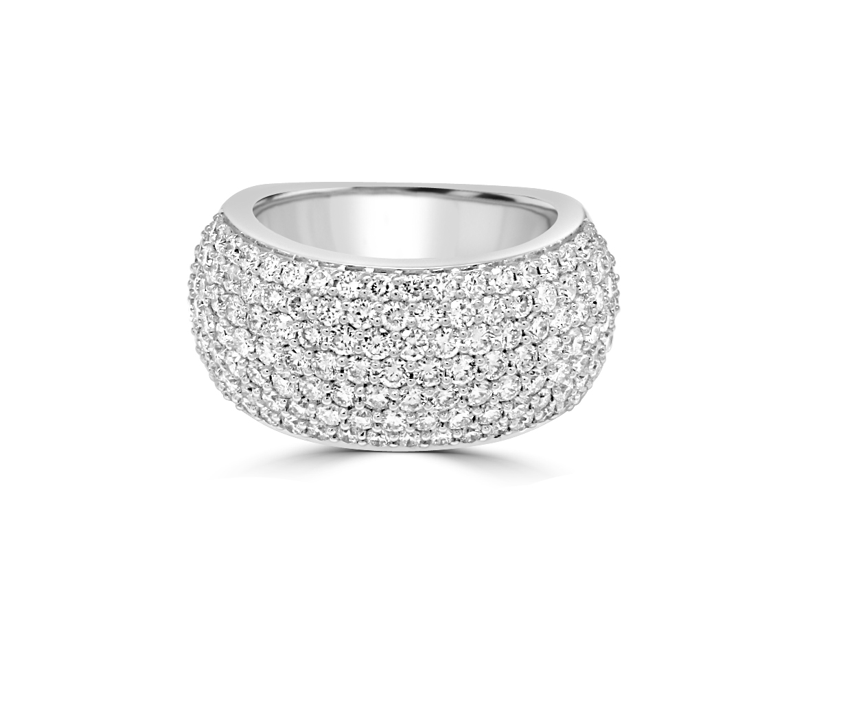 Varsha Bridal Program Rings Semi Mount with 135 Pcs 2.47cts  on 11.62gr 14K