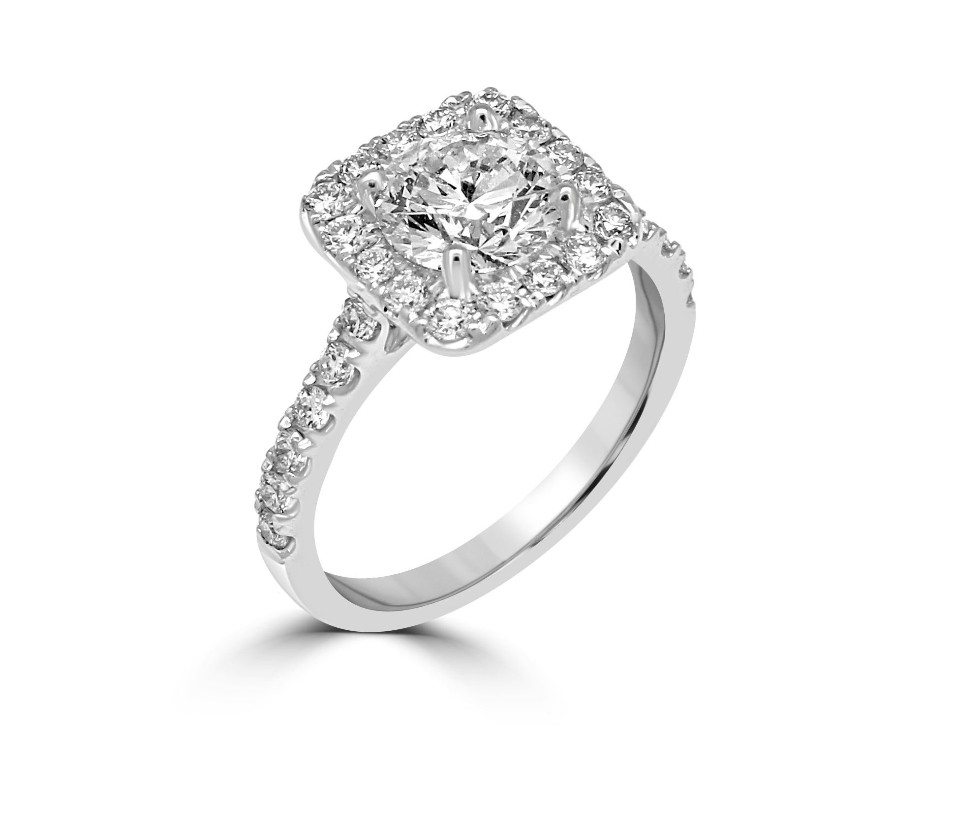 Varsha Bridal Program Rings Semi Mount with 29 Pcs 0.43cts  on 3.04gr 14K