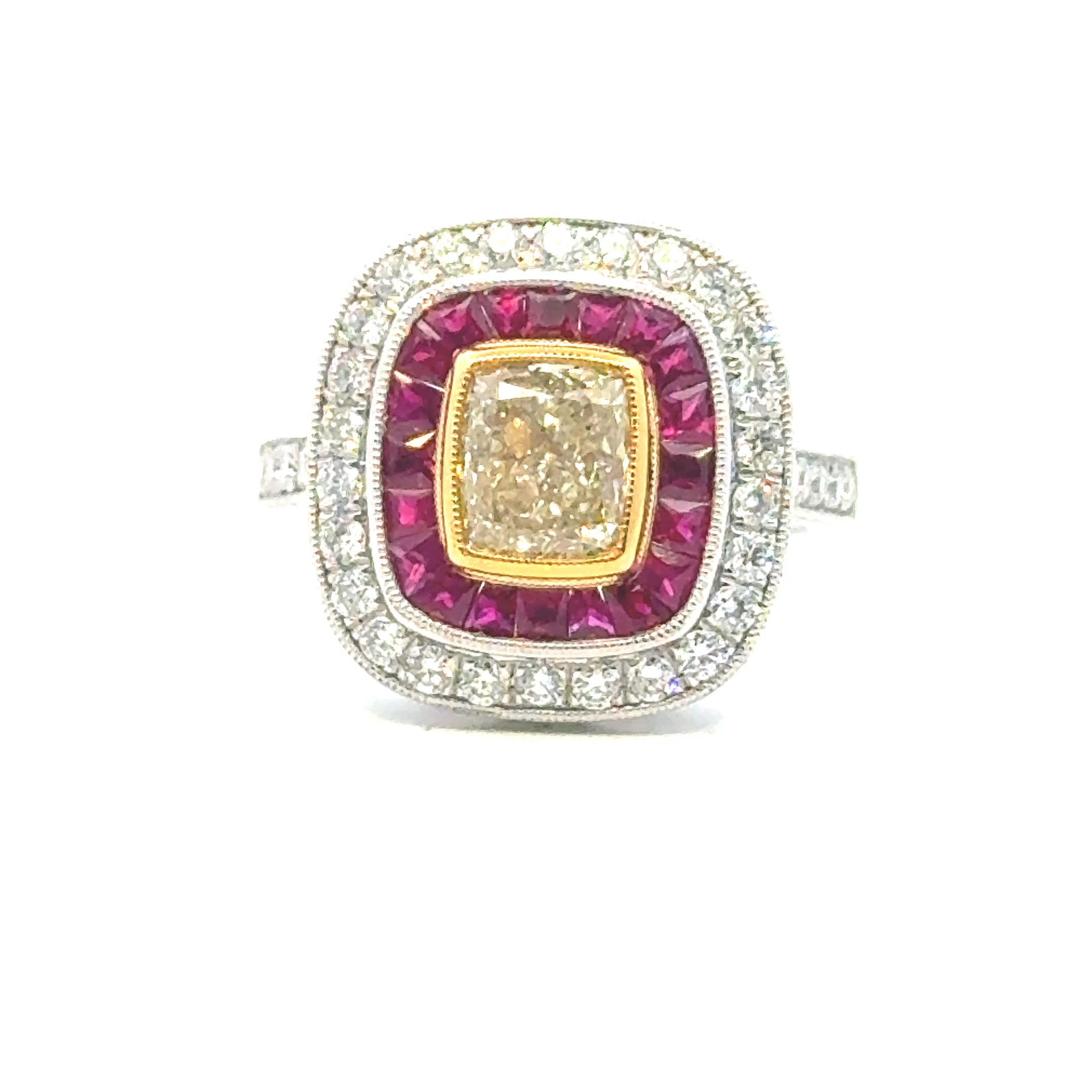 Rings  1.83  SI Sides set on 9.18gr Platinum