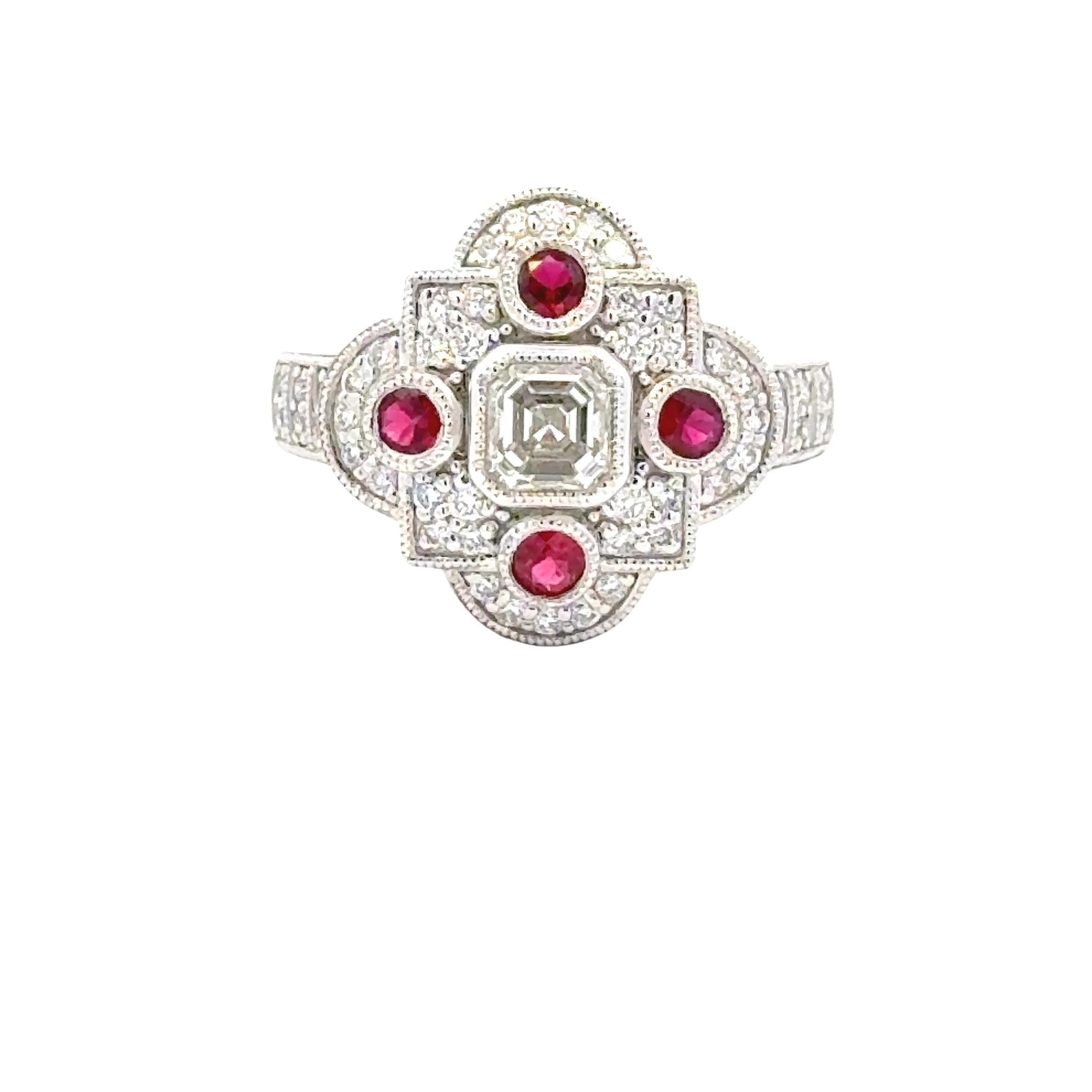 Rings  1.06  SI Sides set on 9.27gr Platinum