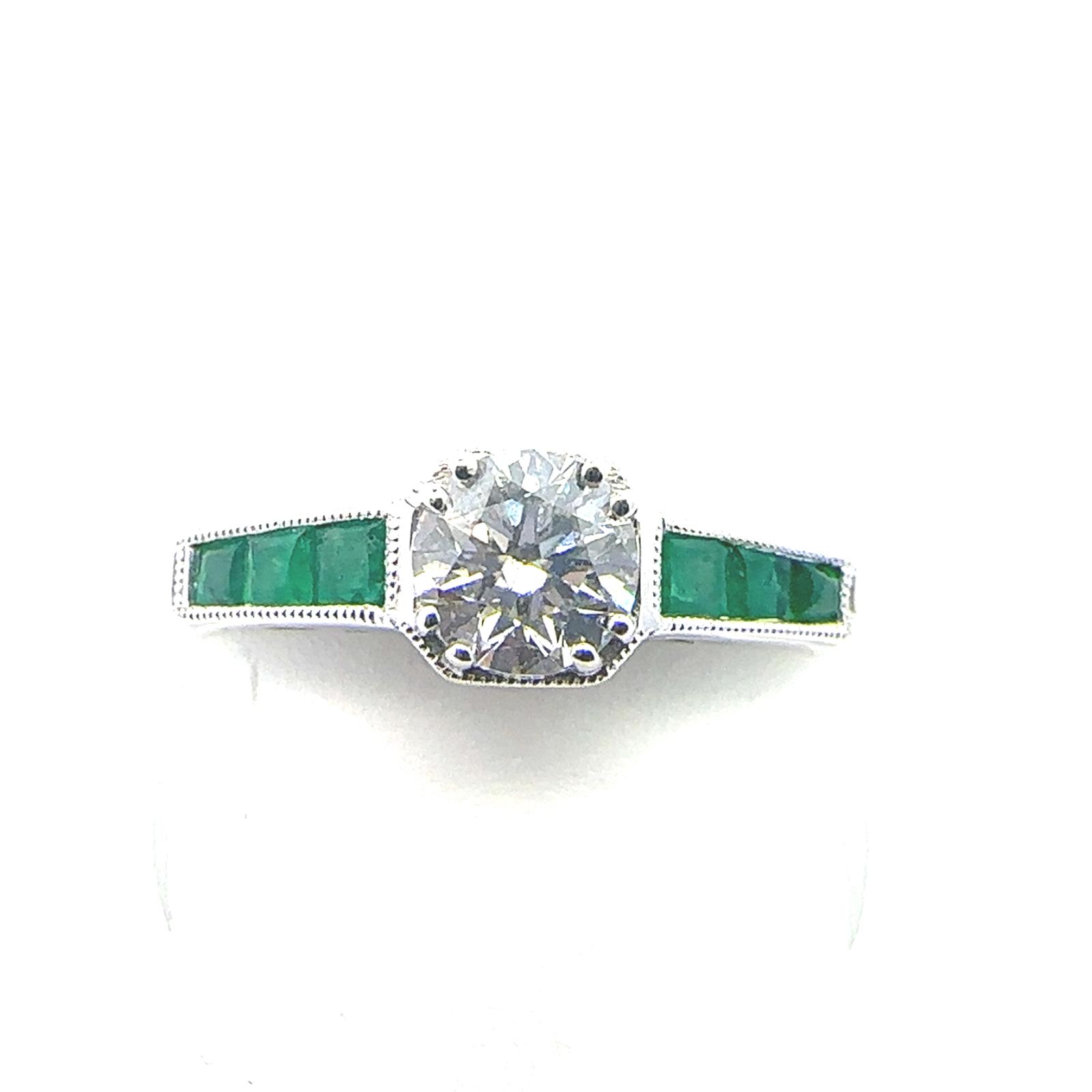 Rings  0.47  Diamond SI Sides set on 1.95gr 14k WG