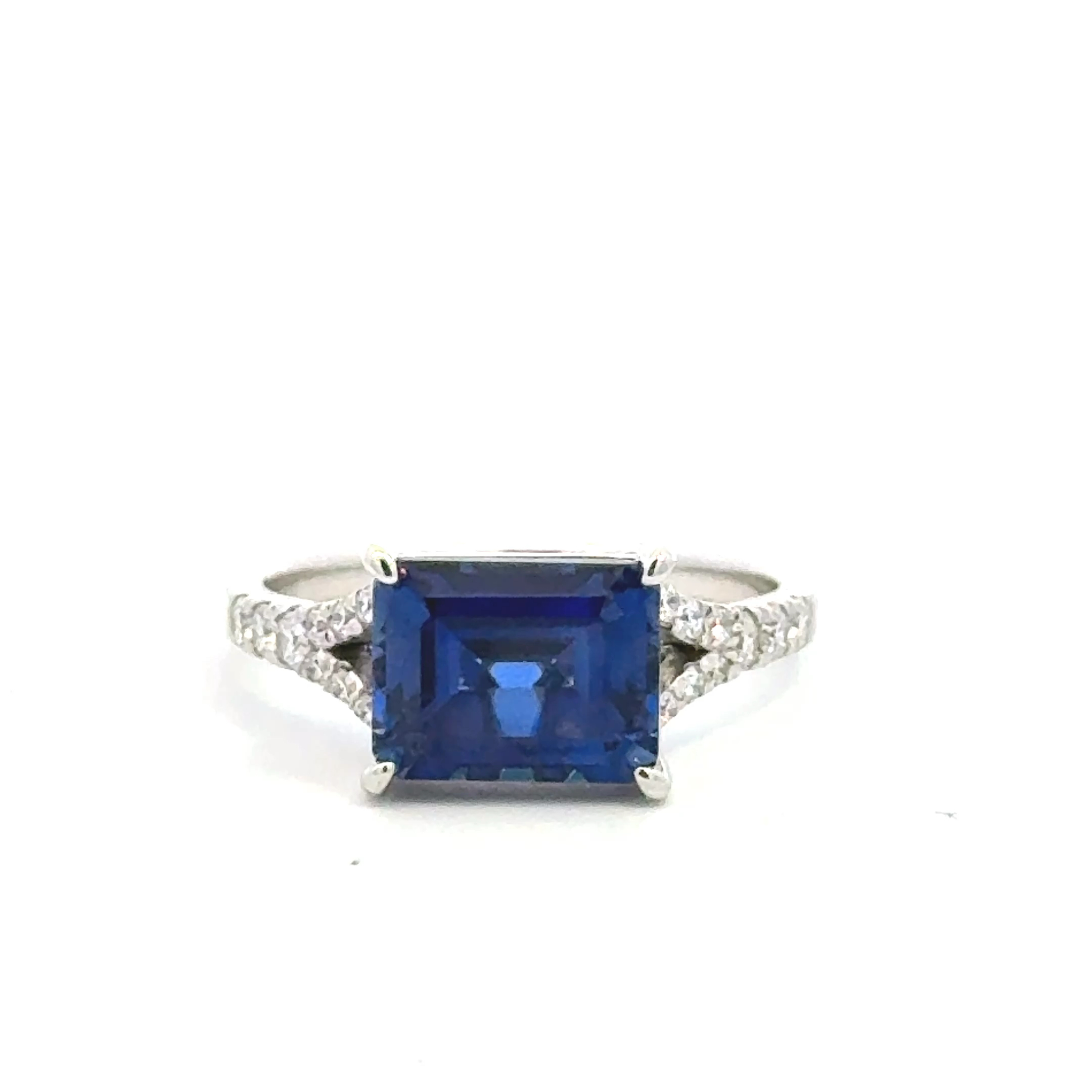 Rings-Bridal, Sapphire  14k WG  Gemma