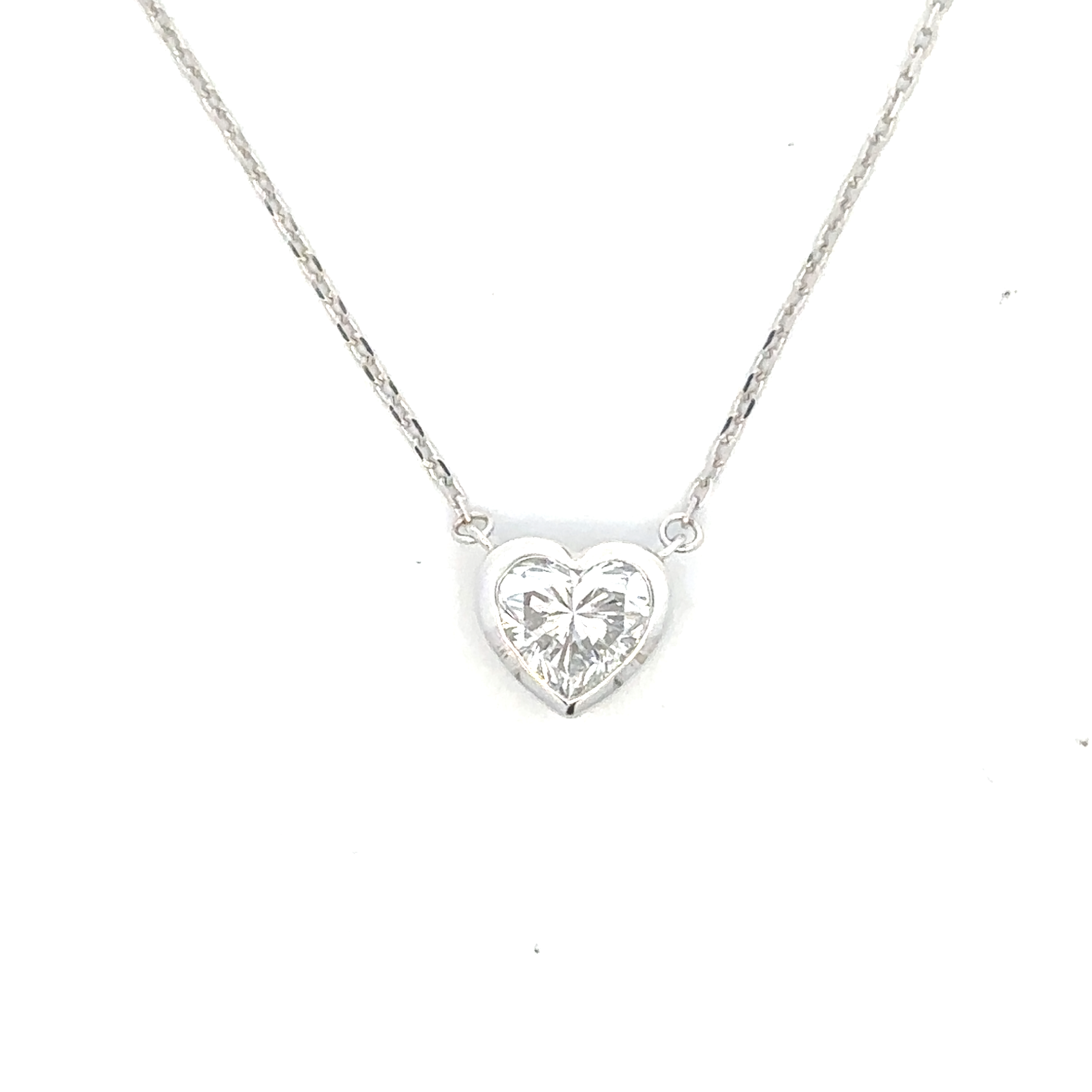 Necklace-FASHION, Lab Grown Diamond  14k WG  LUCY