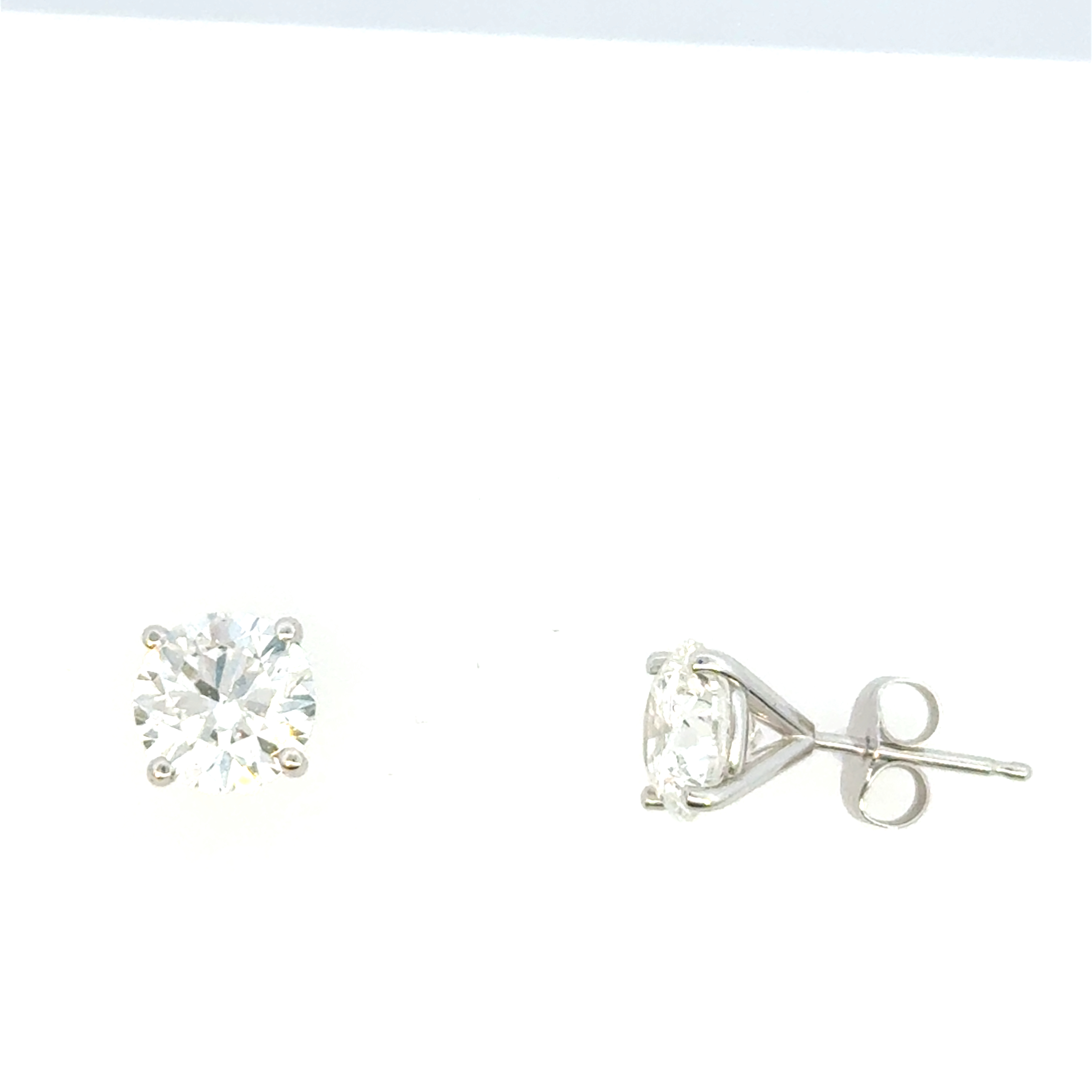 Earrings Lab Grown Diamond  14k WG  ADPL