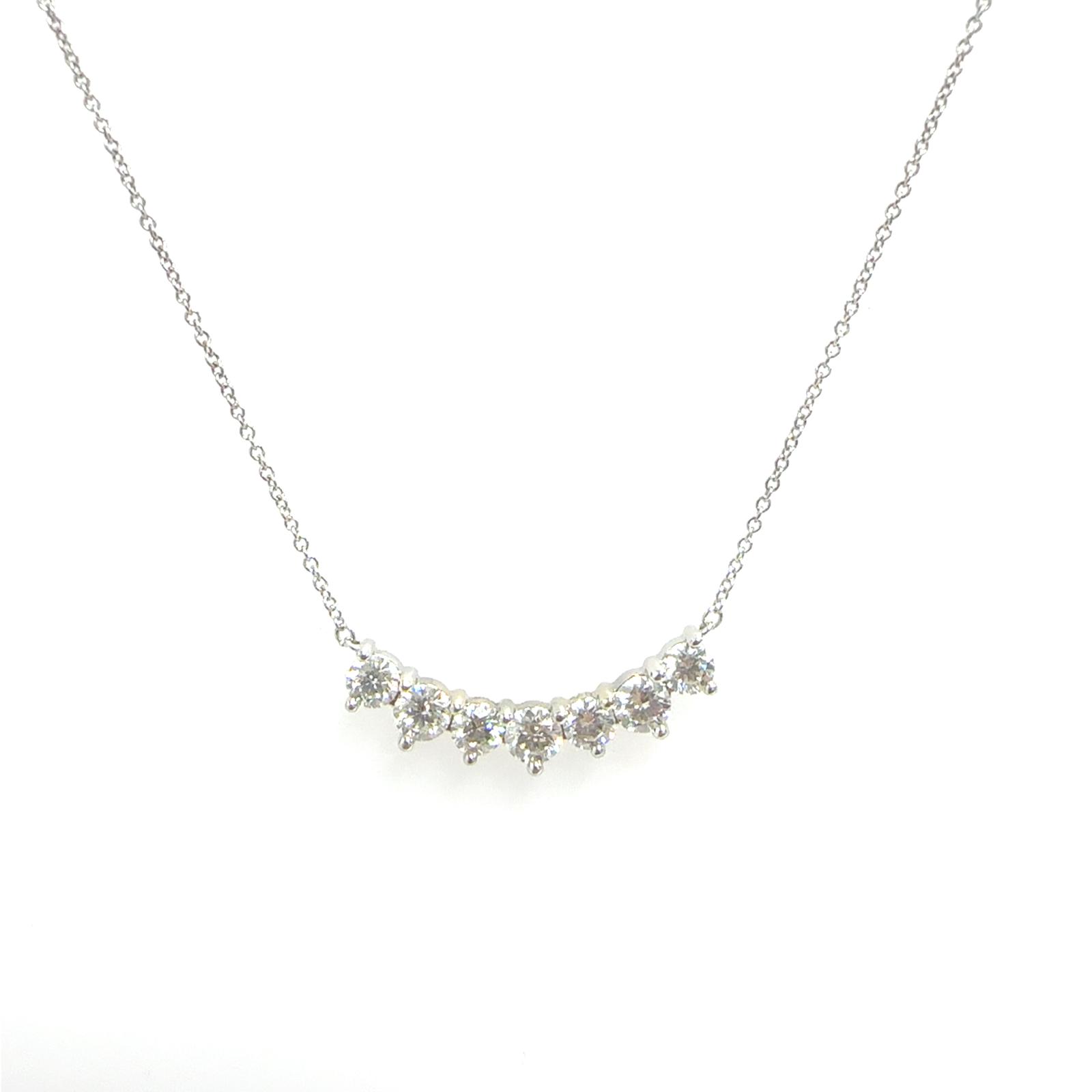 Fireworks Jewelry Pendants  1.51   with 1.51  Round Diamond Sides set on 3.95gr 18k WG