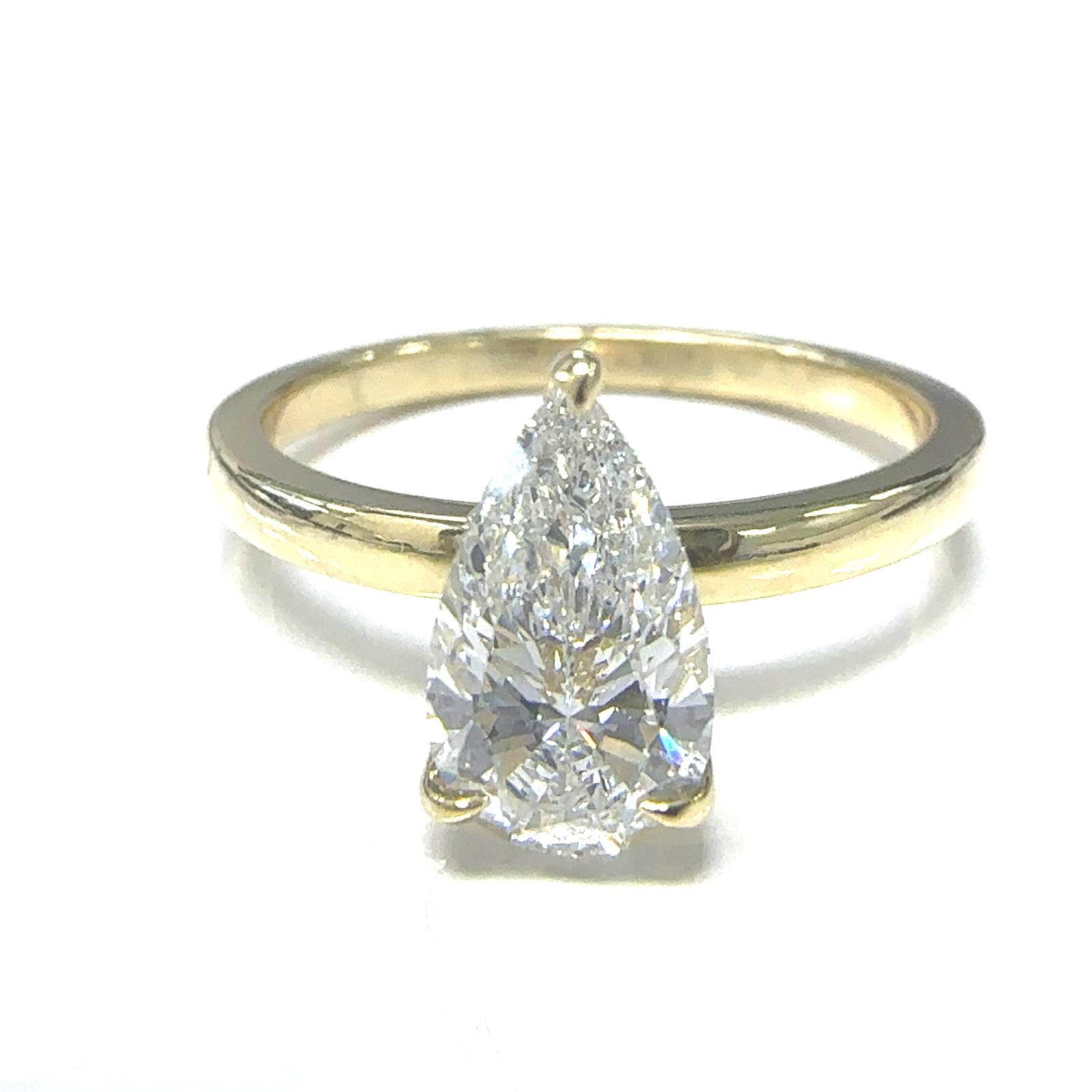 Rings-BRIDAL, Lab Grown Diamond  14k YG  SBLG