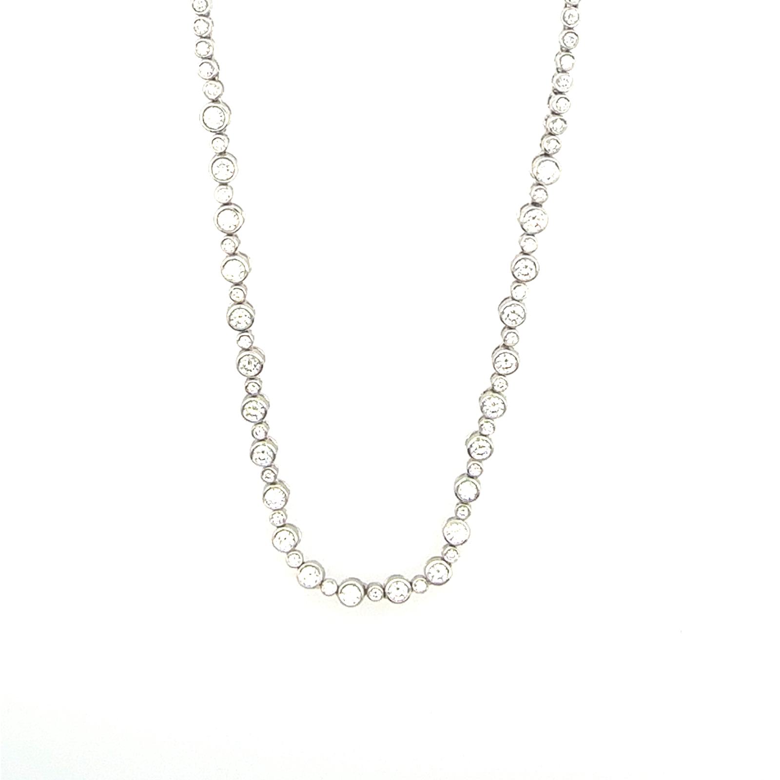 Necklace-BEZEL, Diamond  18k WG  Basics