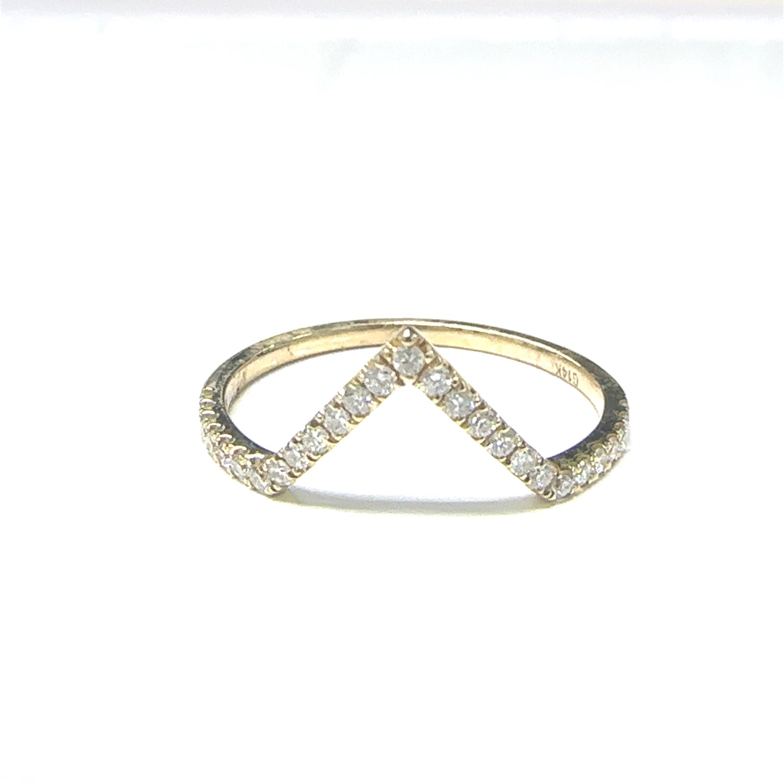 Lucy Collection Rings 27 DIA 0.21 cts  on 14k YG