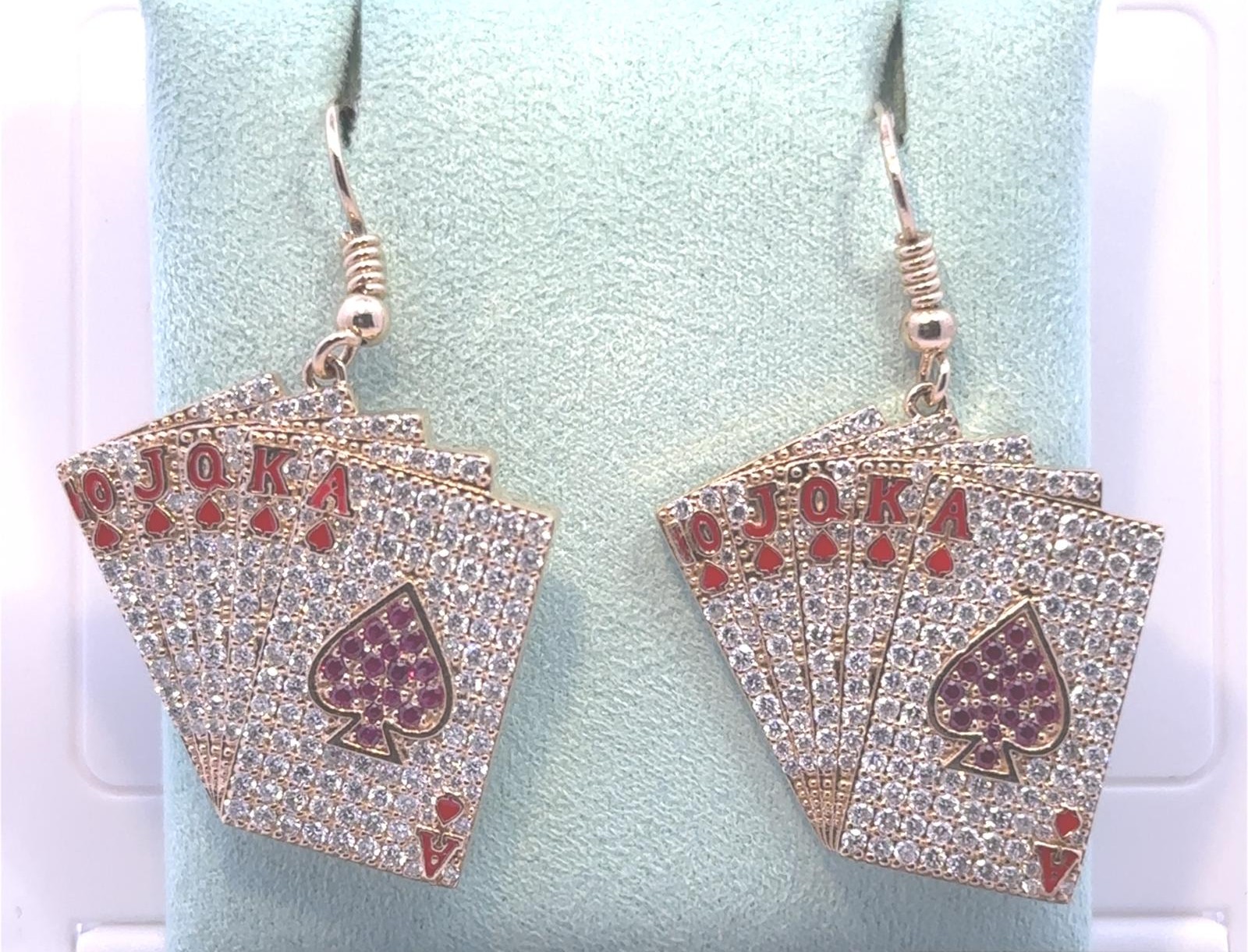 Lucy Collection Earrings 384 DIA 2.47 cts  on 14k YG