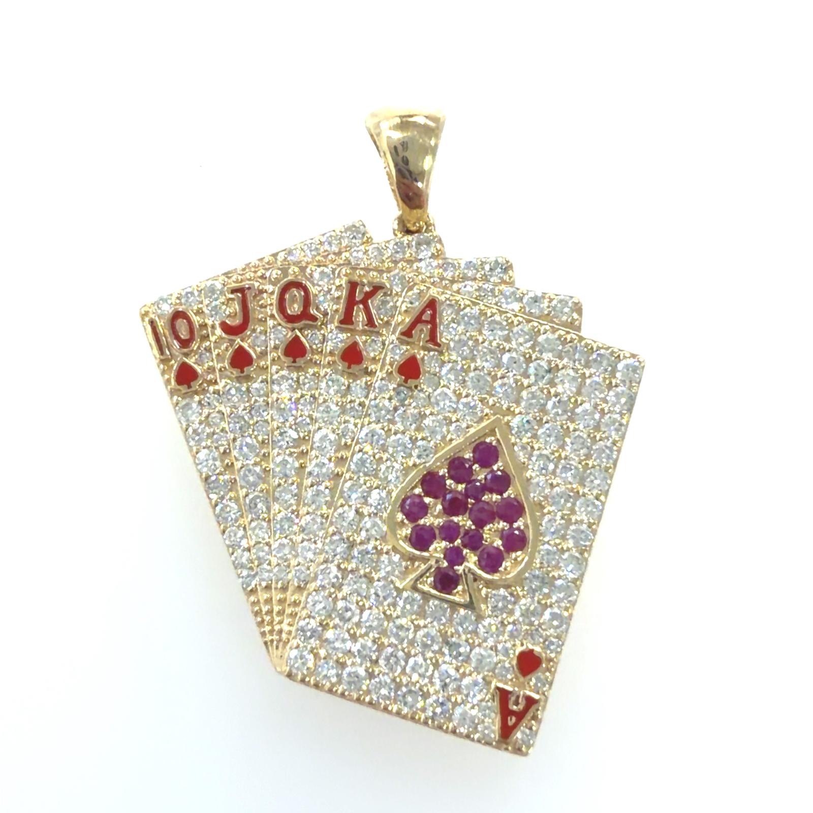 Lucy Collection Pendant 192 DIA 1.24ctw  14ky-4.18gr