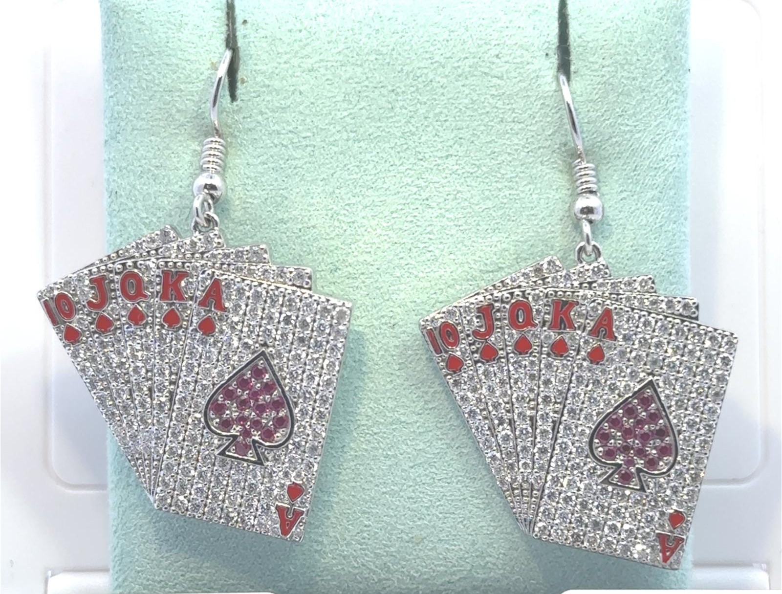 Lucy Collection Earrings 384 DIA 2.47 cts  on 14k WG