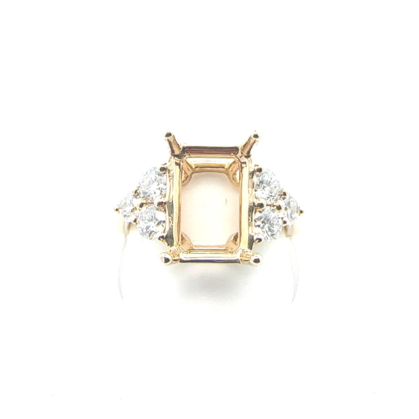 STACEY Rings  0.94  Lab Grown Diamond 0.94  Sides set on 4.37gr 14k YG