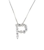 P Lab Grown Collection Pendant with 10 pcs 2.38 ctw set on 2.87 gr 14k WG 3.35 GW