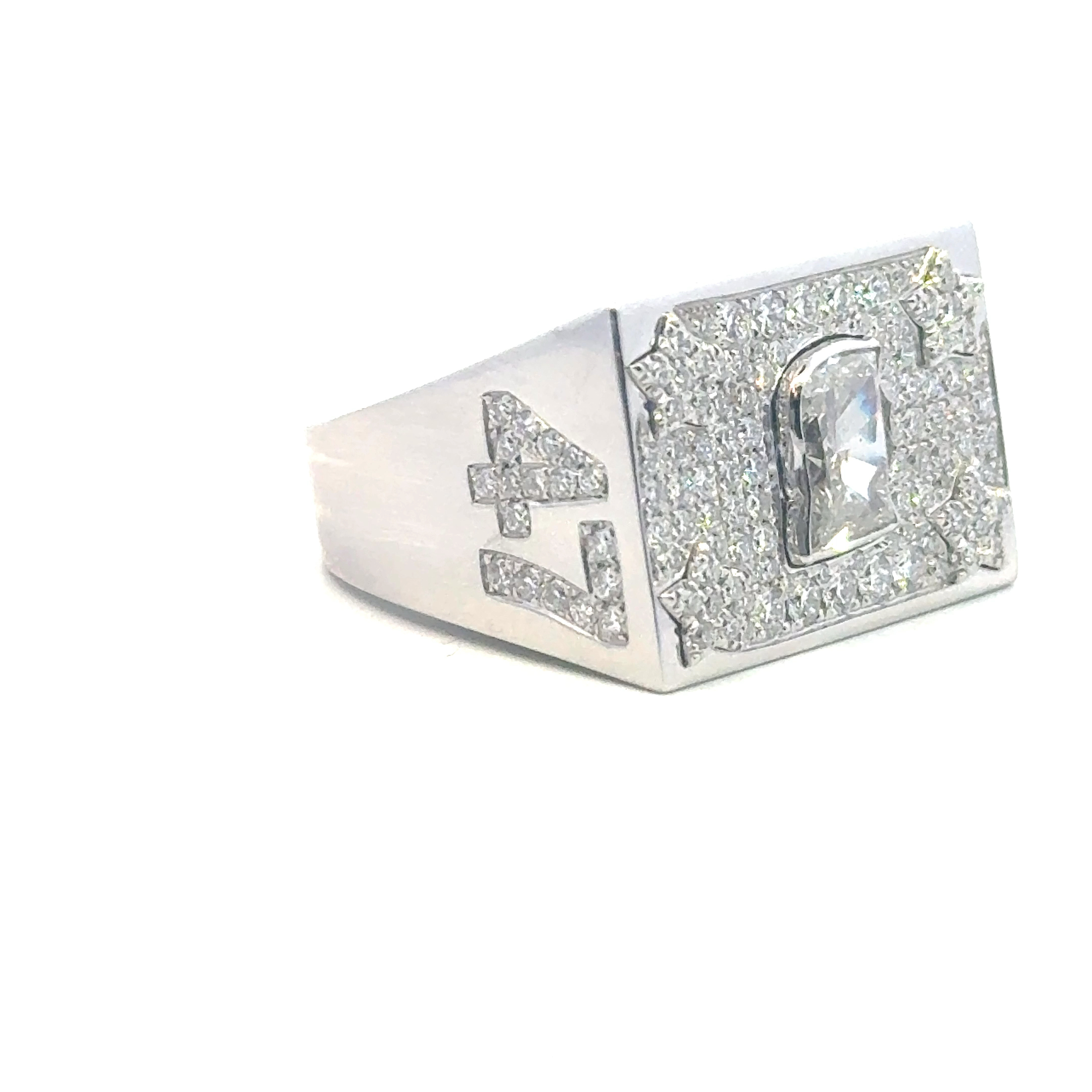 LUCY Collection Rings with 141 pcs 3.64 ctw set on 16.29 gr 14k WG 17.02 GW