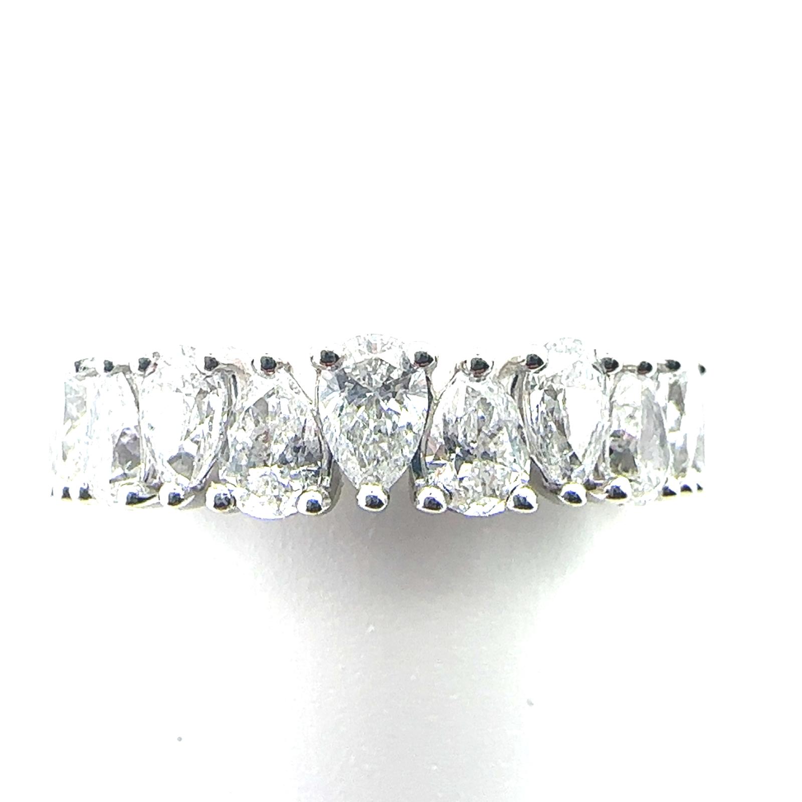 14KW 3.60 CTW PE ANNIVERSARY BAND W/ALL PEA44
