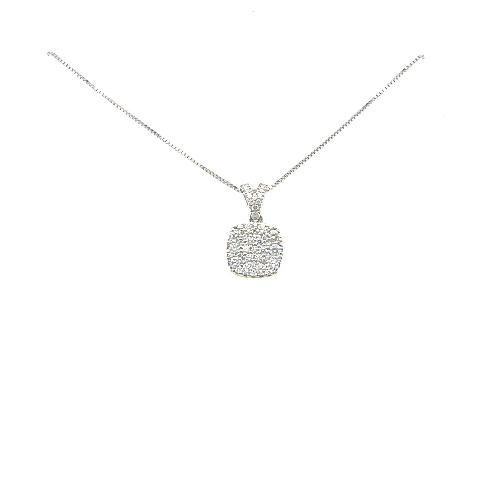  Pendant Round Shape , 43 RD DIA 0.33CTW set on 0.73 GR 14KWG